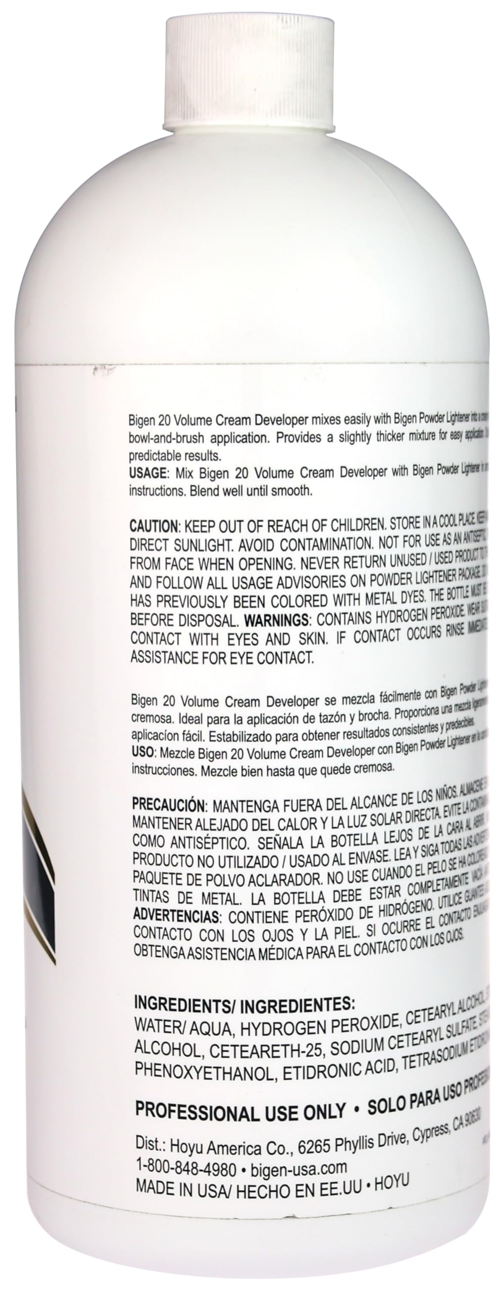 Bigen Cream Developer 20 Volume 32 Fl Oz - Thumbnail 2