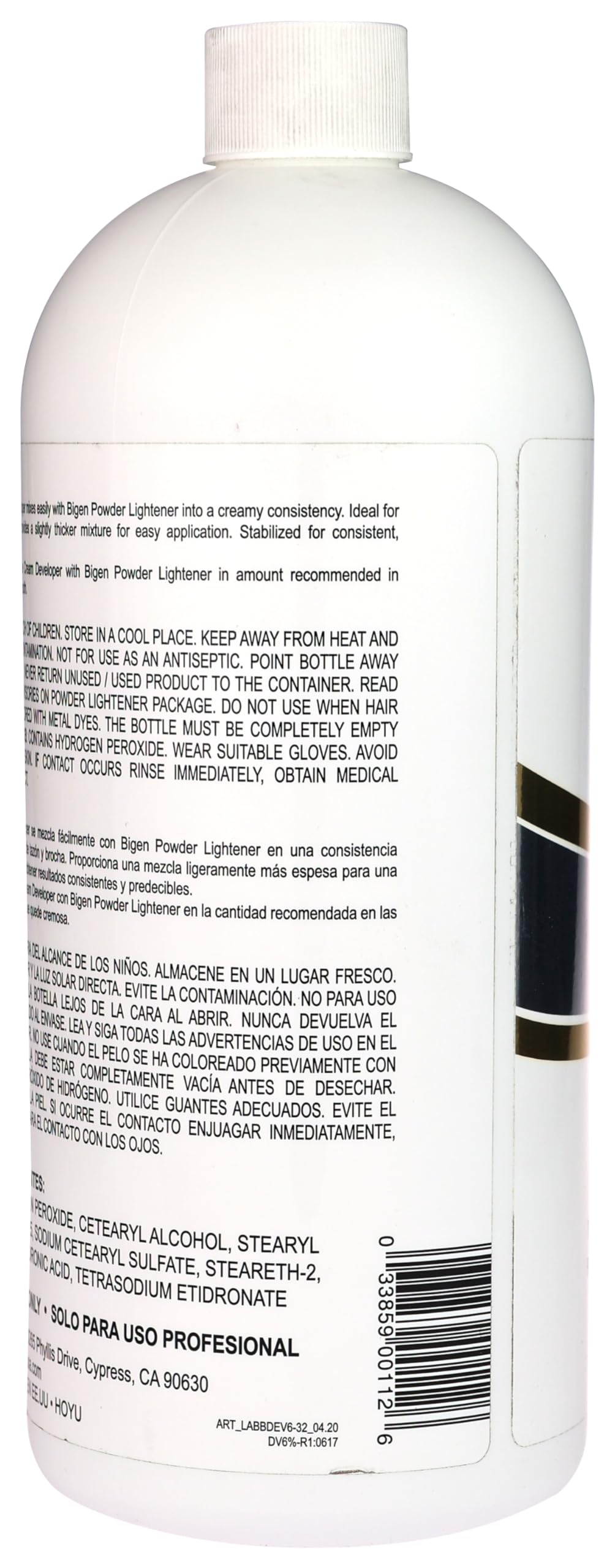 Bigen Cream Developer 20 Volume 32 Fl Oz - Thumbnail 3