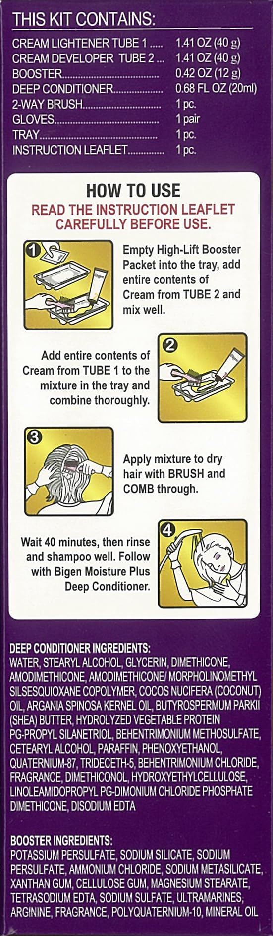 Bigen Easy Color Lightener Lt Golden Blonde 7gb - Thumbnail 3