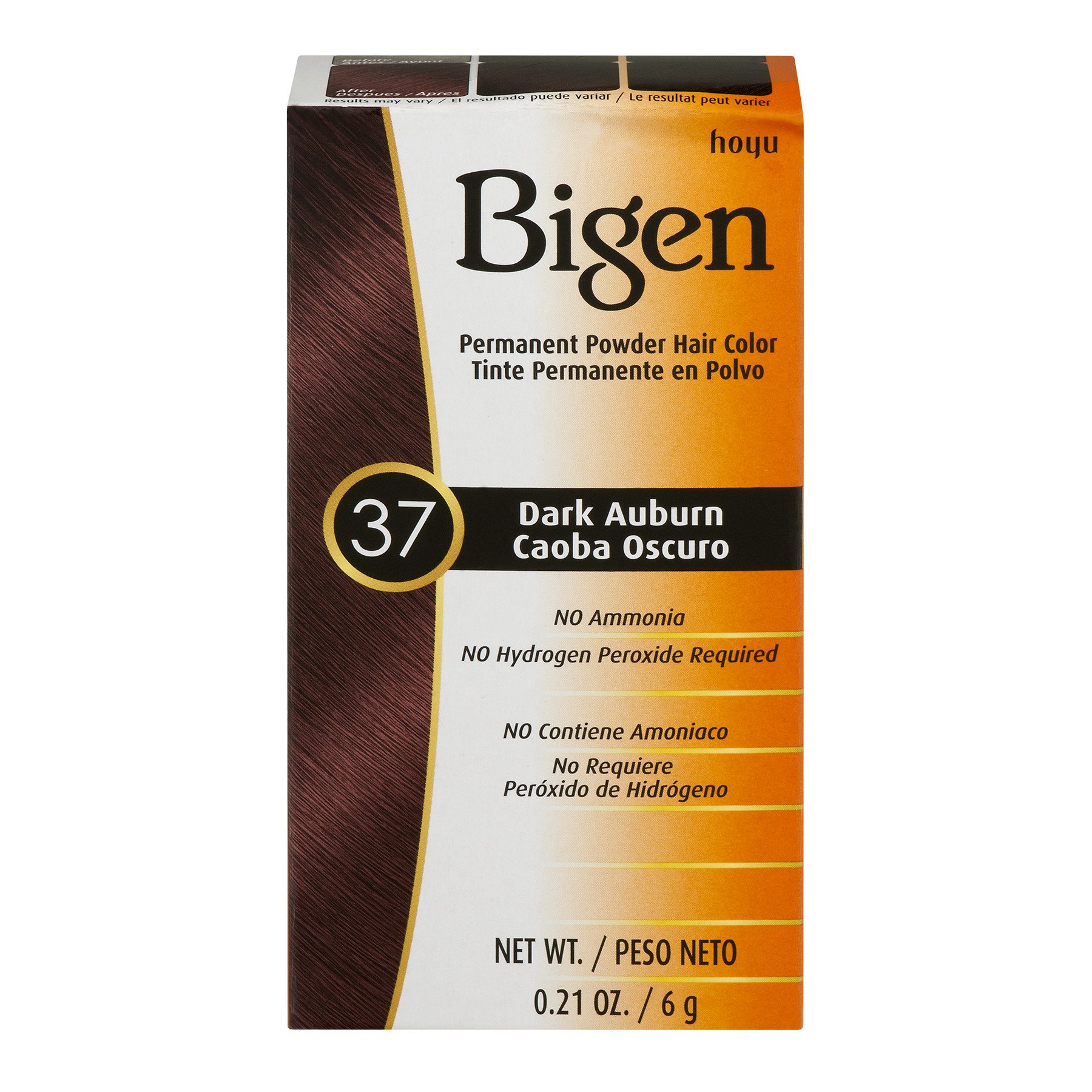 Hoyu Bigen Hair Color Powder No. 37 Dark Auburn 0.21 oz