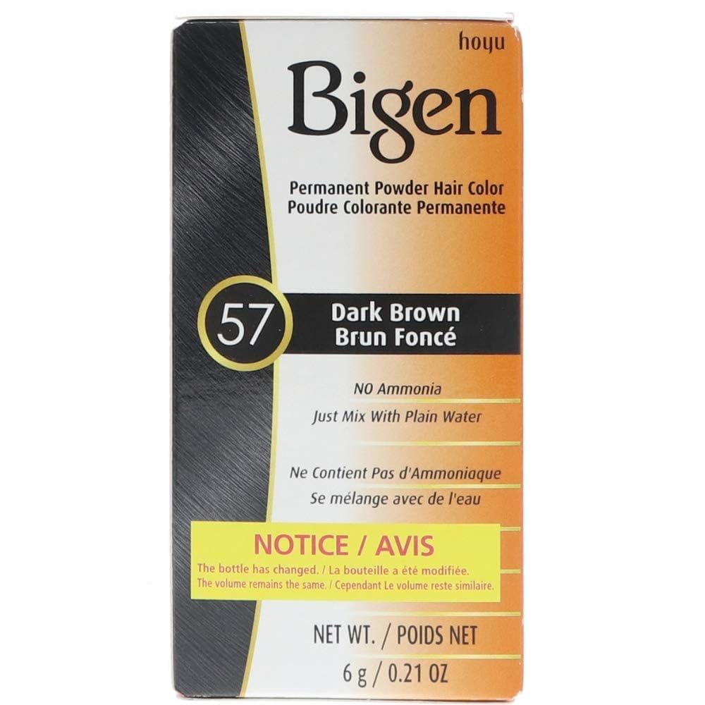 Bigen Permanent Powder Hair Color 57 Dark Brown