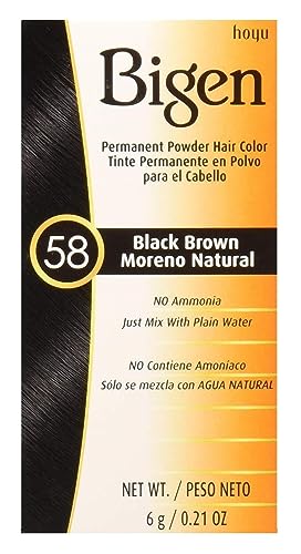 Bigen Hair Color 58 Black Brown . 0.21 oz - Thumbnail 3
