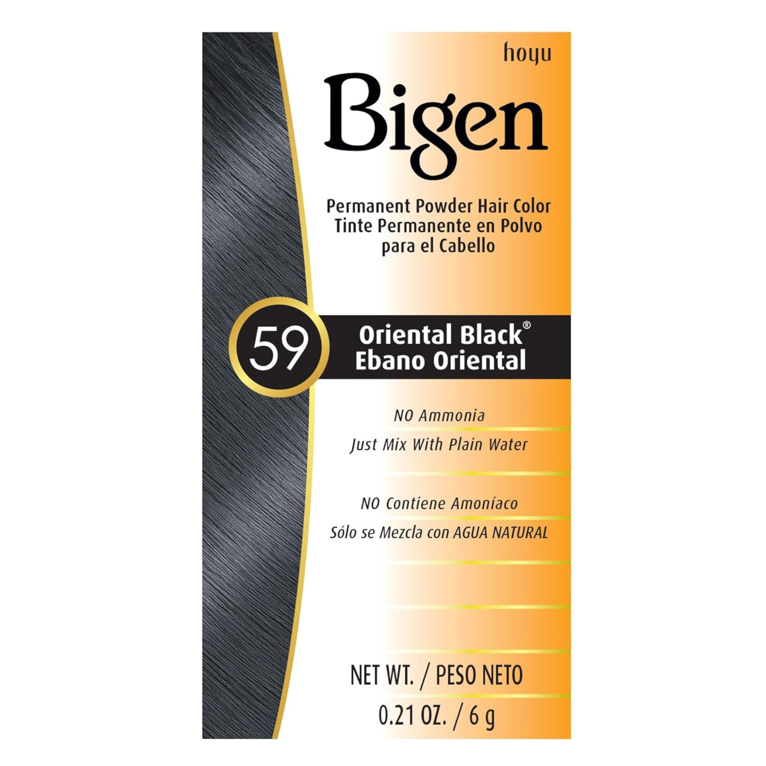 Bigen Permanent Powder Hair Color 59 Oriental Black 1 Ea