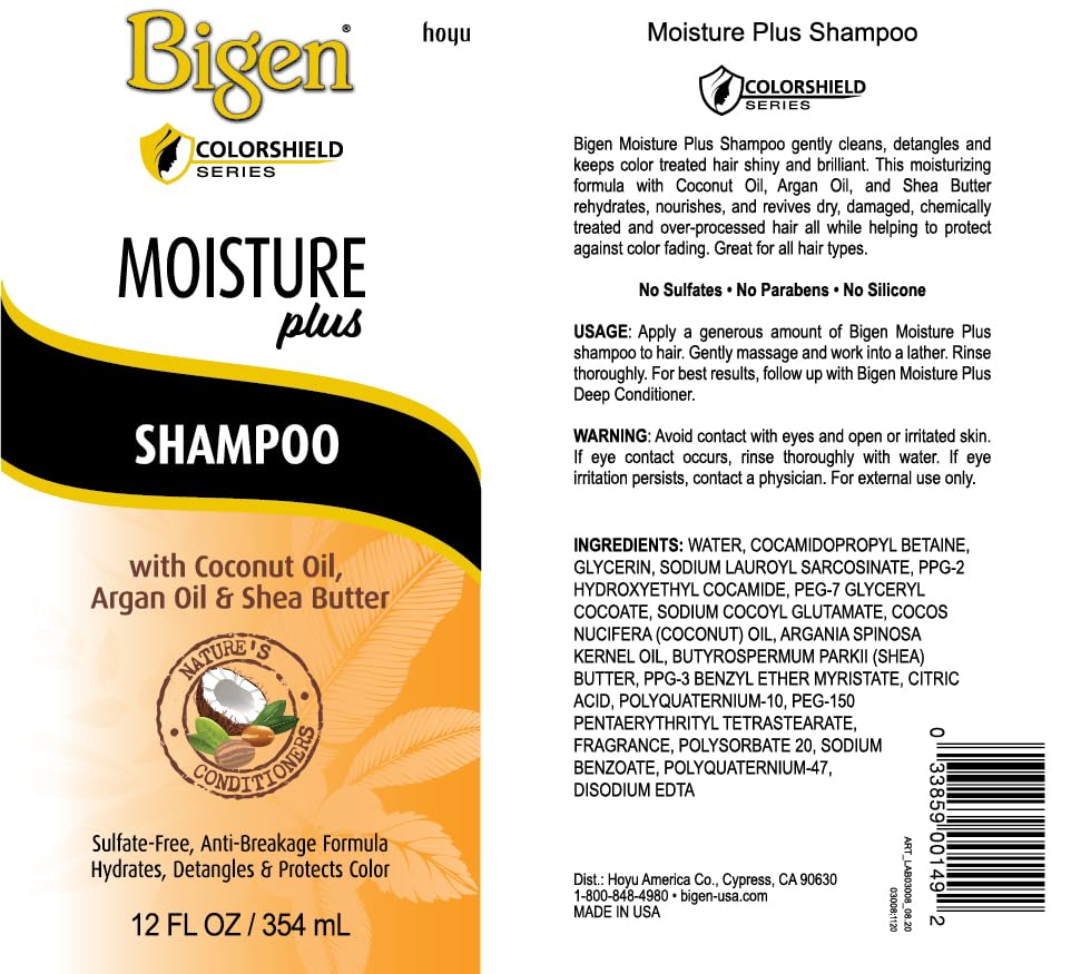 Bigen Moisture Plus Shampoo 2 Pack 12 oz - Thumbnail 3
