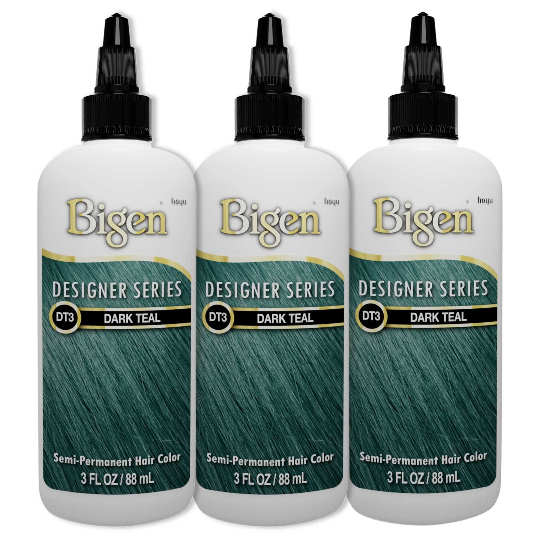 Bigen Dt3 Dark Teal Designer Series Semi Permanent Hair Color