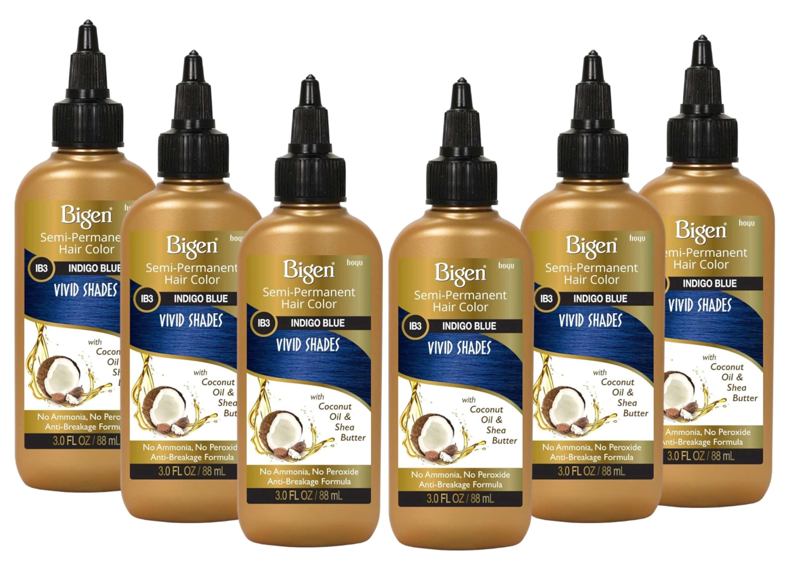 Bigen Semi Permanent Haircolor #ib3 Indigo Blue 88 ml (3 oz)