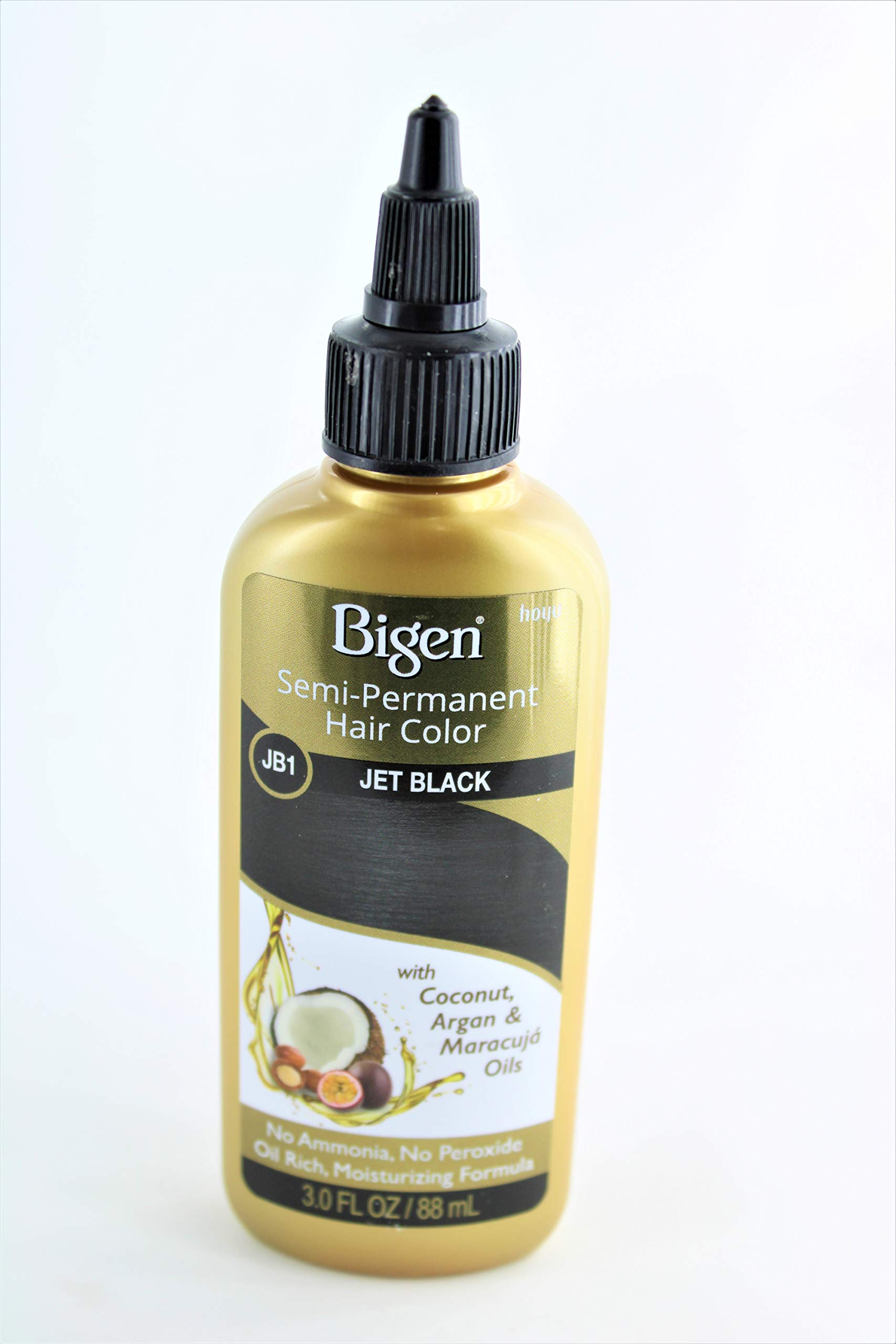 Jb1 Jet Black Bigen Semi Permanent Hair Color 3 Fl Oz - Thumbnail 2