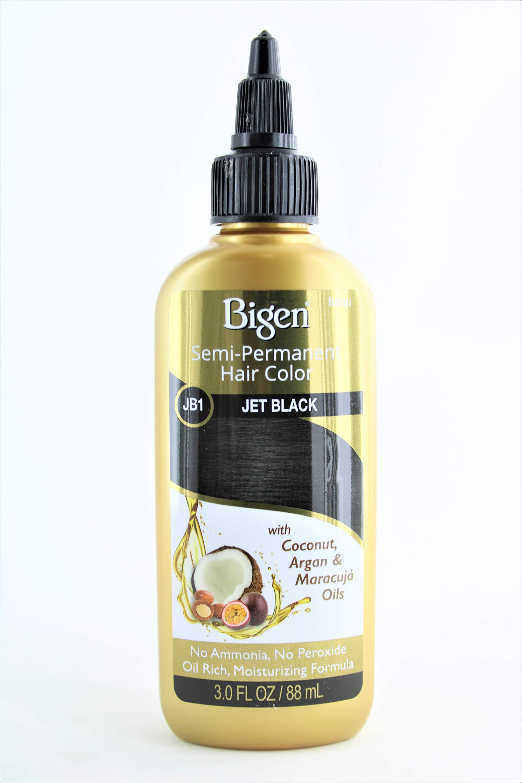 Jb1 Jet Black Bigen Semi Permanent Hair Color 3 Fl Oz