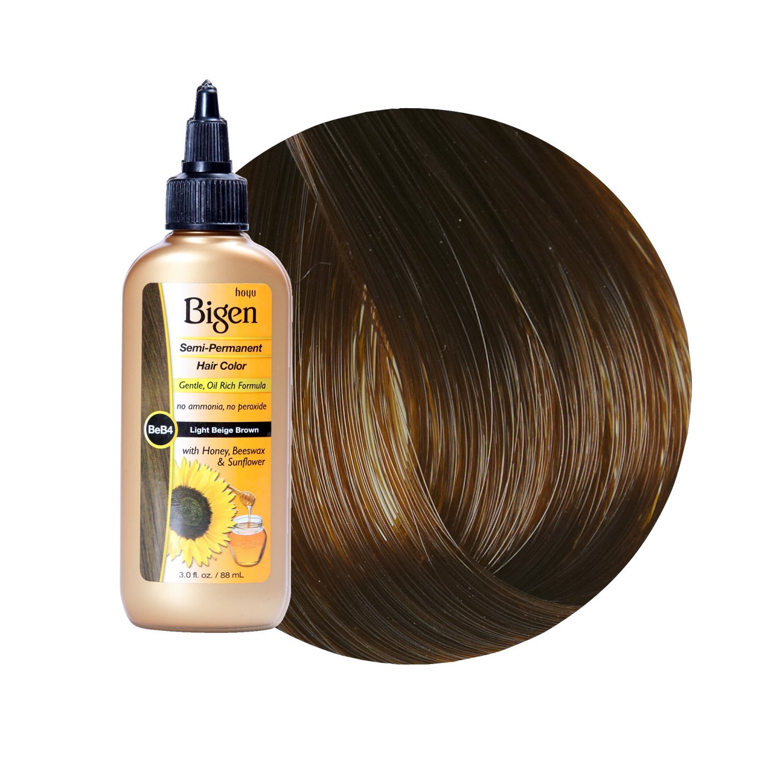 Bigen Semi Permanent Haircolor #lb4 Light Brown 88 ml (3 oz)