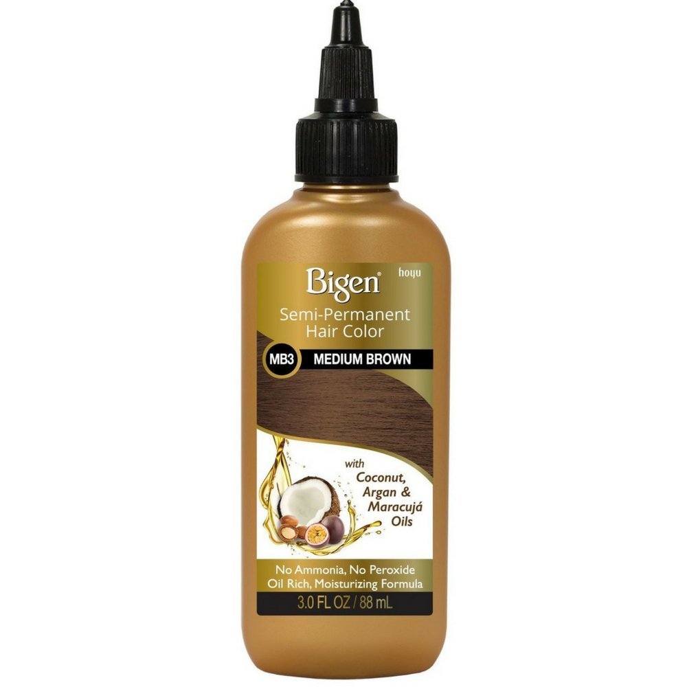 Bigen Semi Permanent Hair Color #mb3 Medium Brown 3 oz - Thumbnail 2