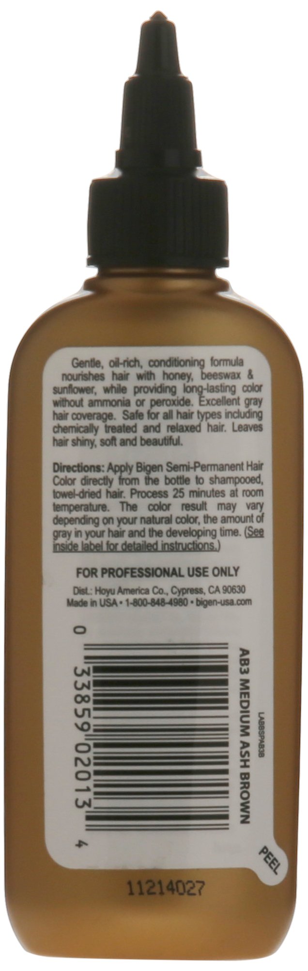 Bigen Semi Permanent Hair Color #mb3 Medium Brown 3 oz