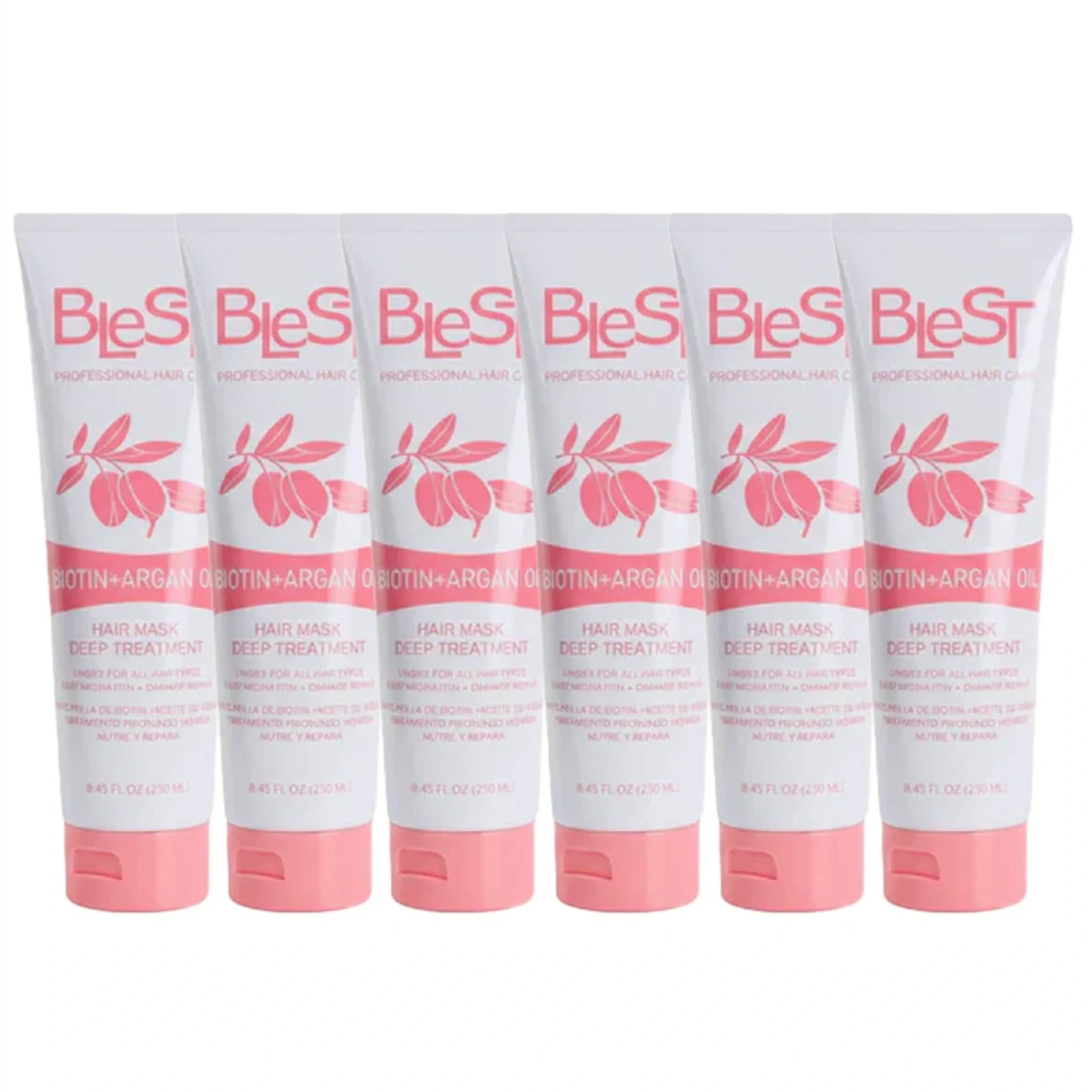 (6-pack) Blest Biotin + Argan Oil Hair Mask