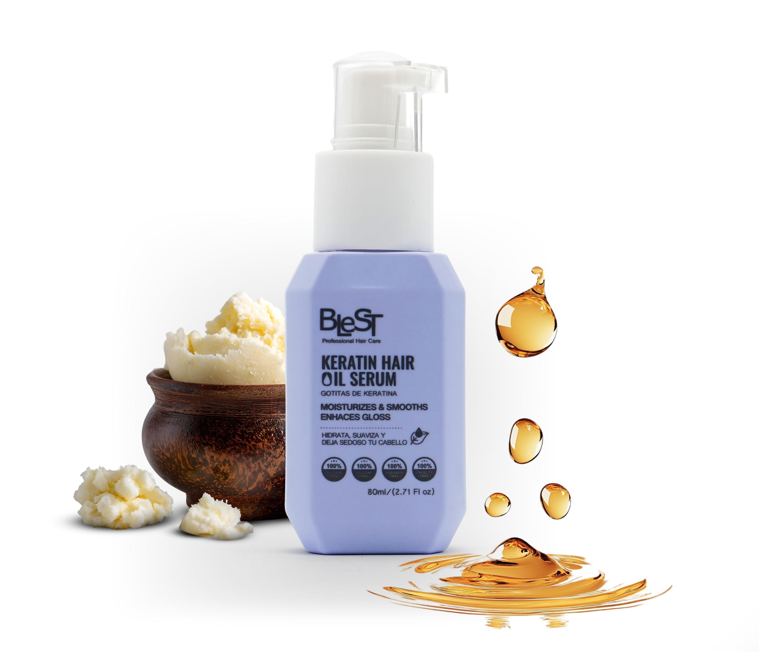 (12-pack) Blest Keratin Hair Oil Serum