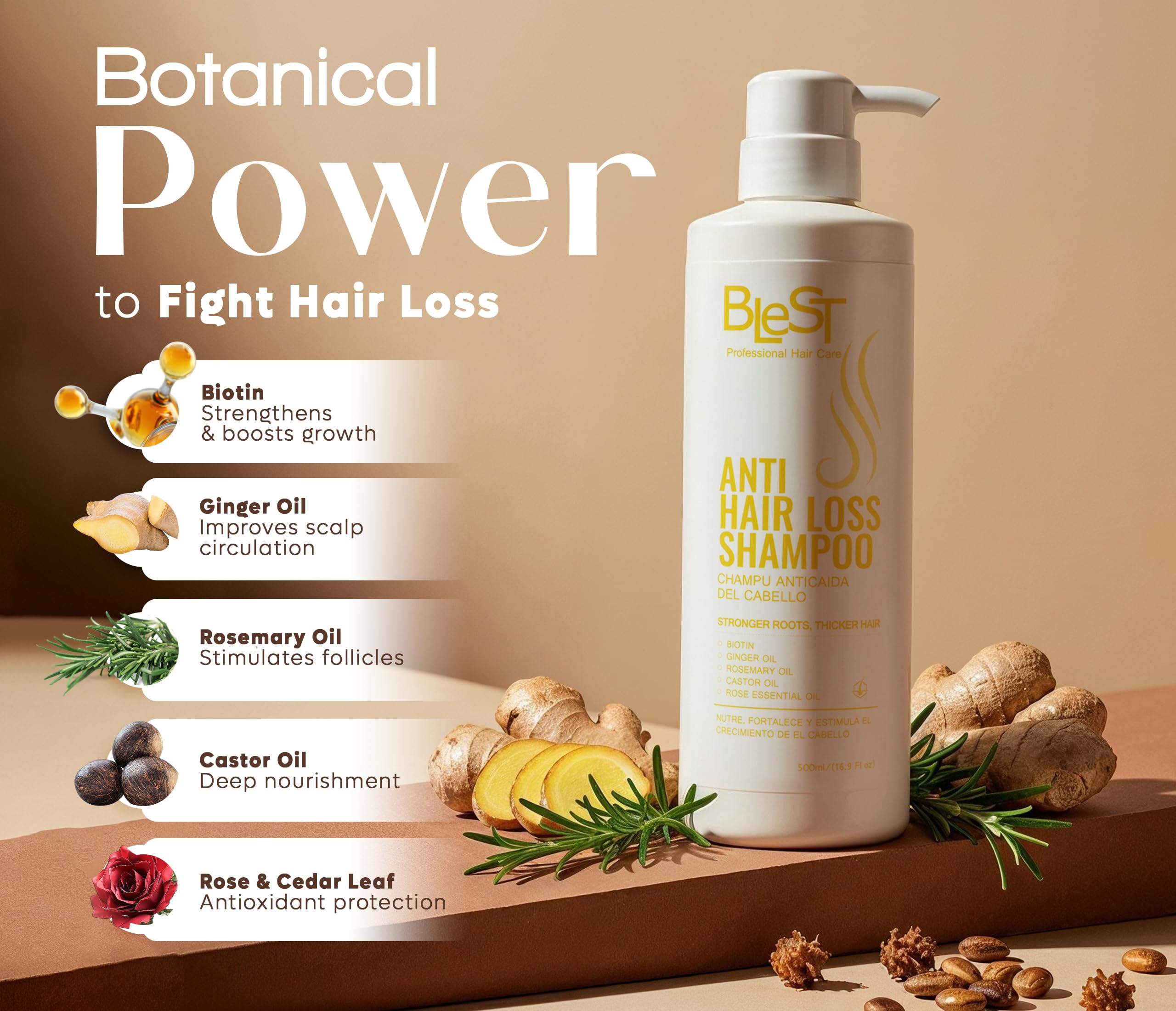 (6-pack) Blest Shampoo Anti Hair Loss - Thumbnail 3