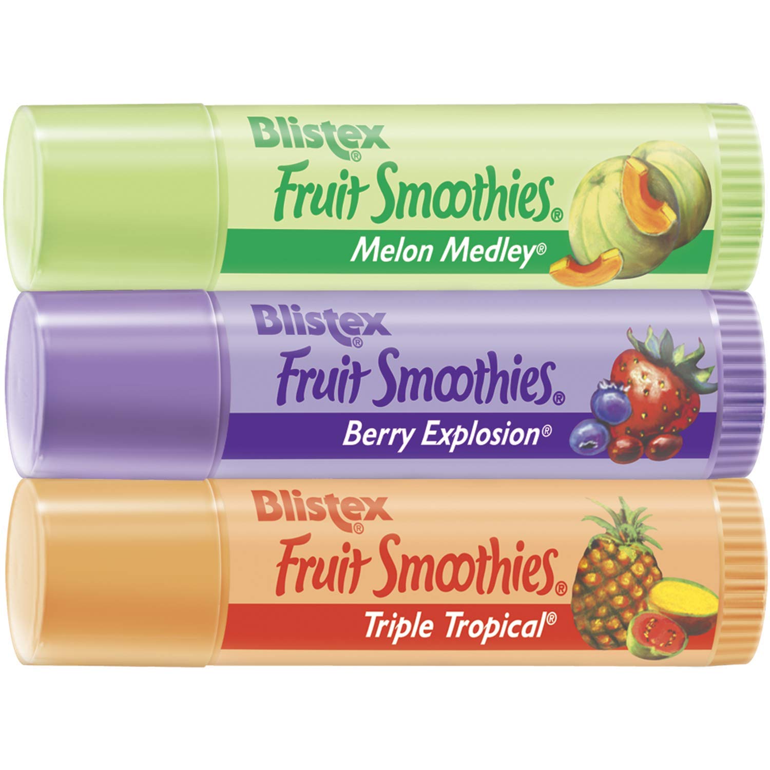 Blistex Fruit Smoothies Lip Balm . Sticks Pack of 12 0.1 oz - Thumbnail 2