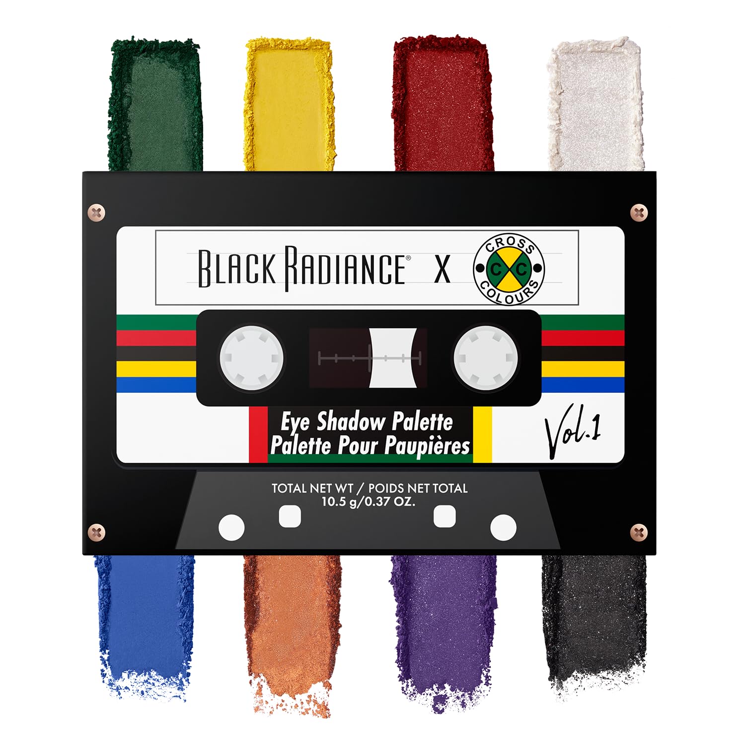 Black Radiance Cross Colours Eyeshadow Palette Talc Free Highly Pigmented Matte