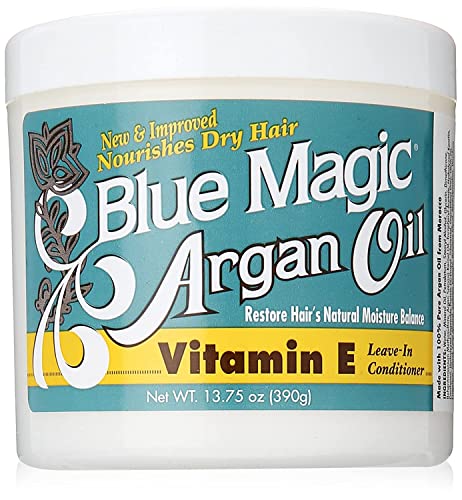 Blue Magic Argan Oil Vitamin E Leave In Conditioner Blue 13.75 oz - Thumbnail 3