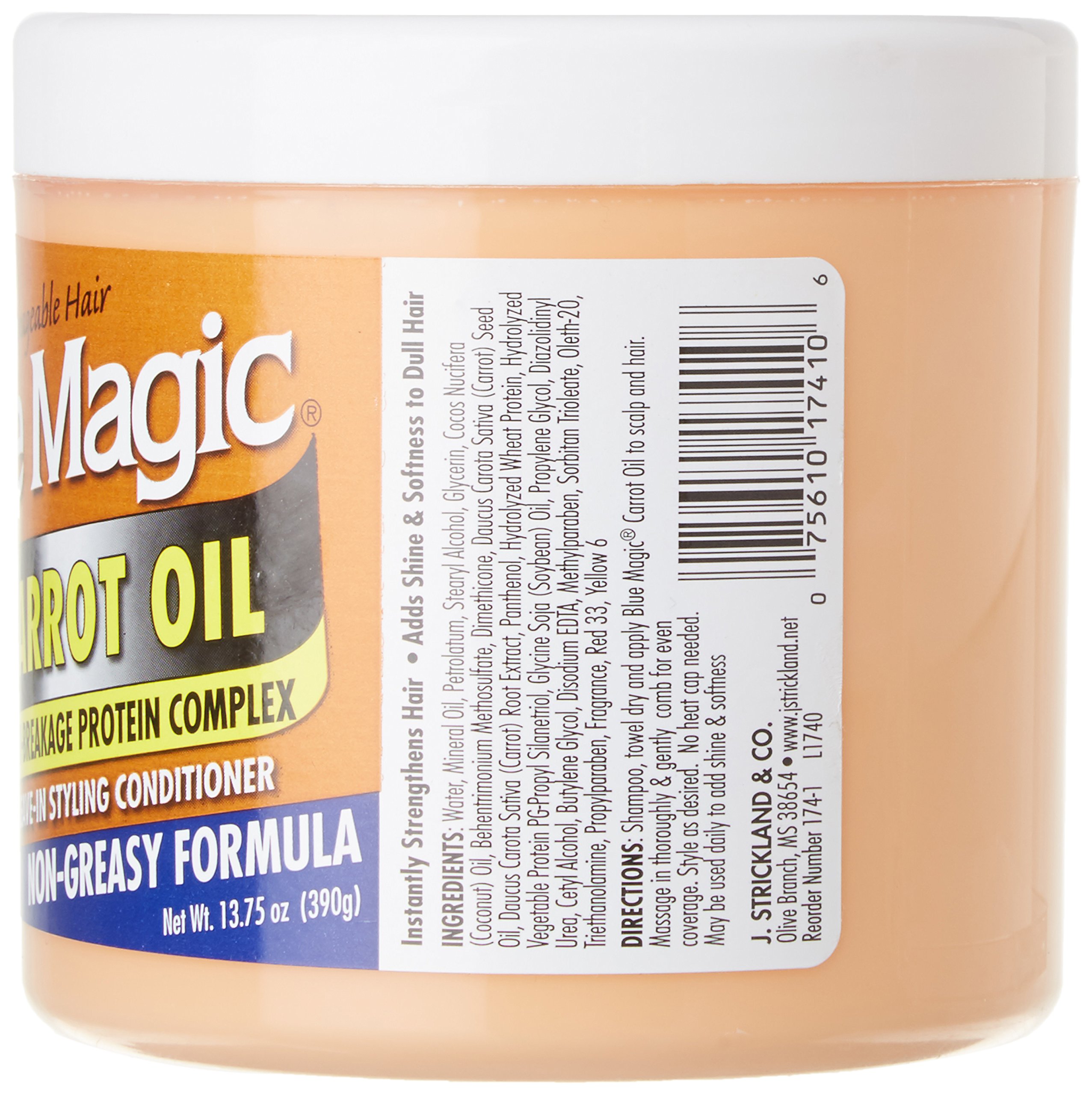 Blue Magic Carrot Oil Leave In Styling Conditioner 13.75 oz - Thumbnail 2
