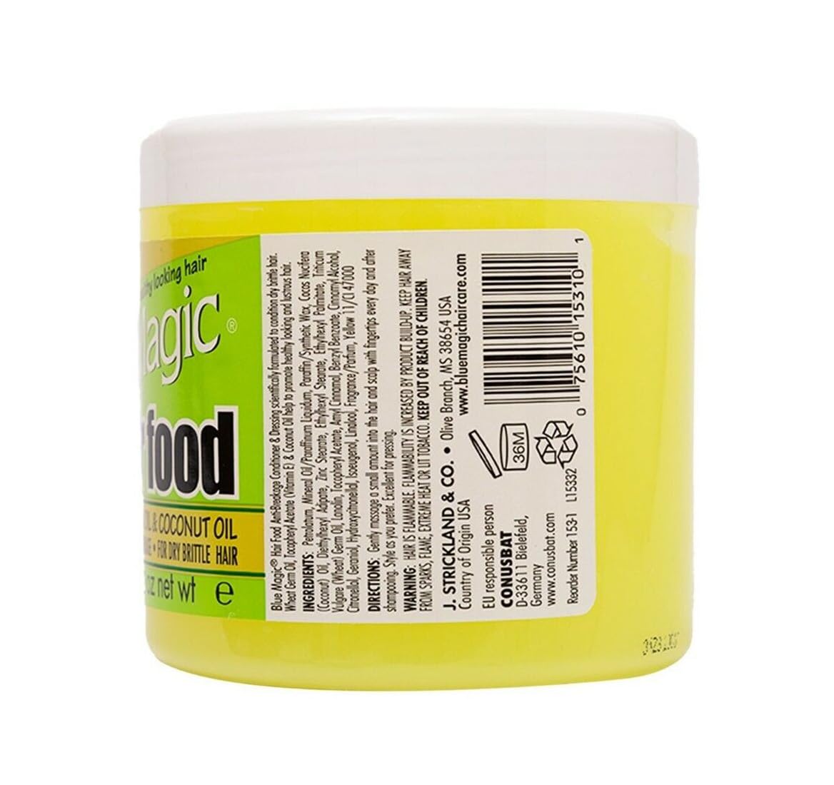 Blue Magic Hair Food Blmhfoo Coconut 12 oz - Thumbnail 3