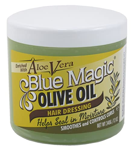 Blue Magic Olive Oil Hair Dressing With Aloe Vera 12 oz - Thumbnail 3