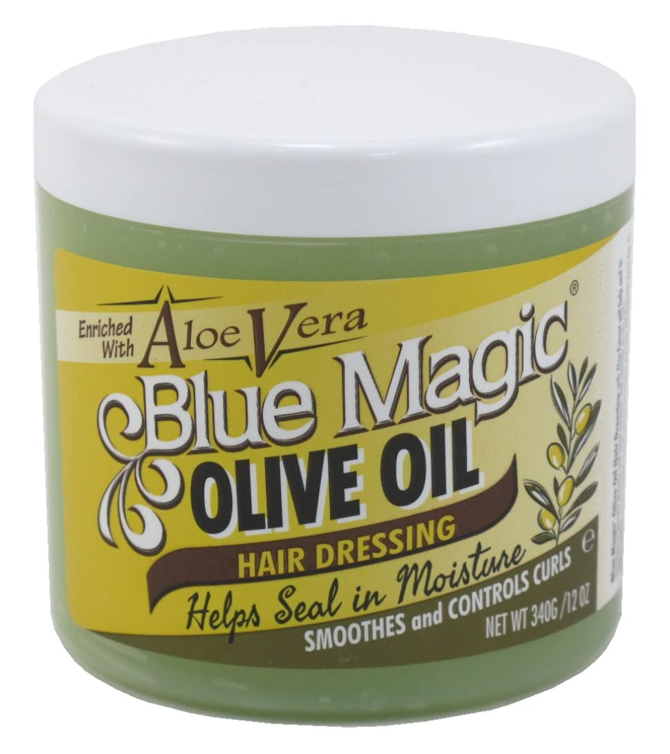 Blue Magic Olive Oil Hair Dressing With Aloe Vera 12 oz