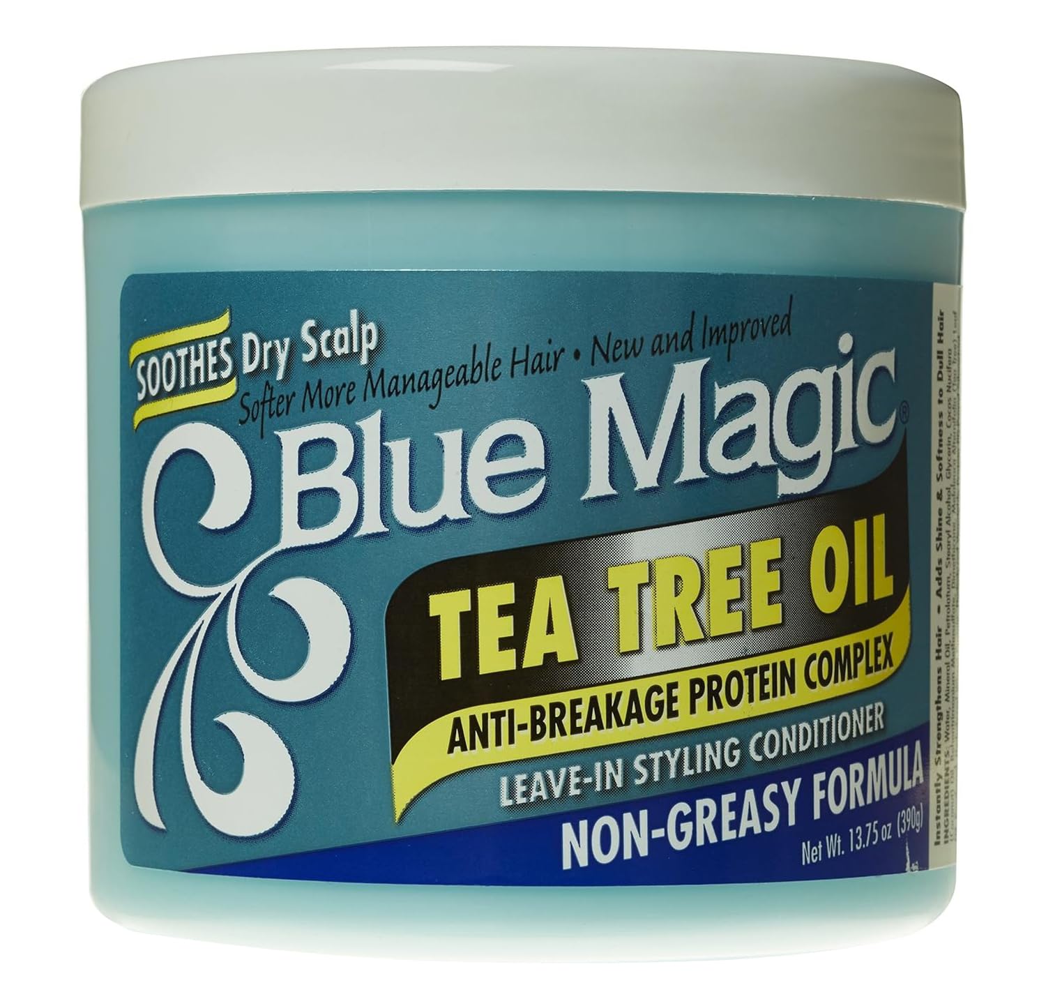 Blue Magic Tea Tree Leave In Hair Styling Conditioner 12 Fl Oz 13.75 oz - Thumbnail 2