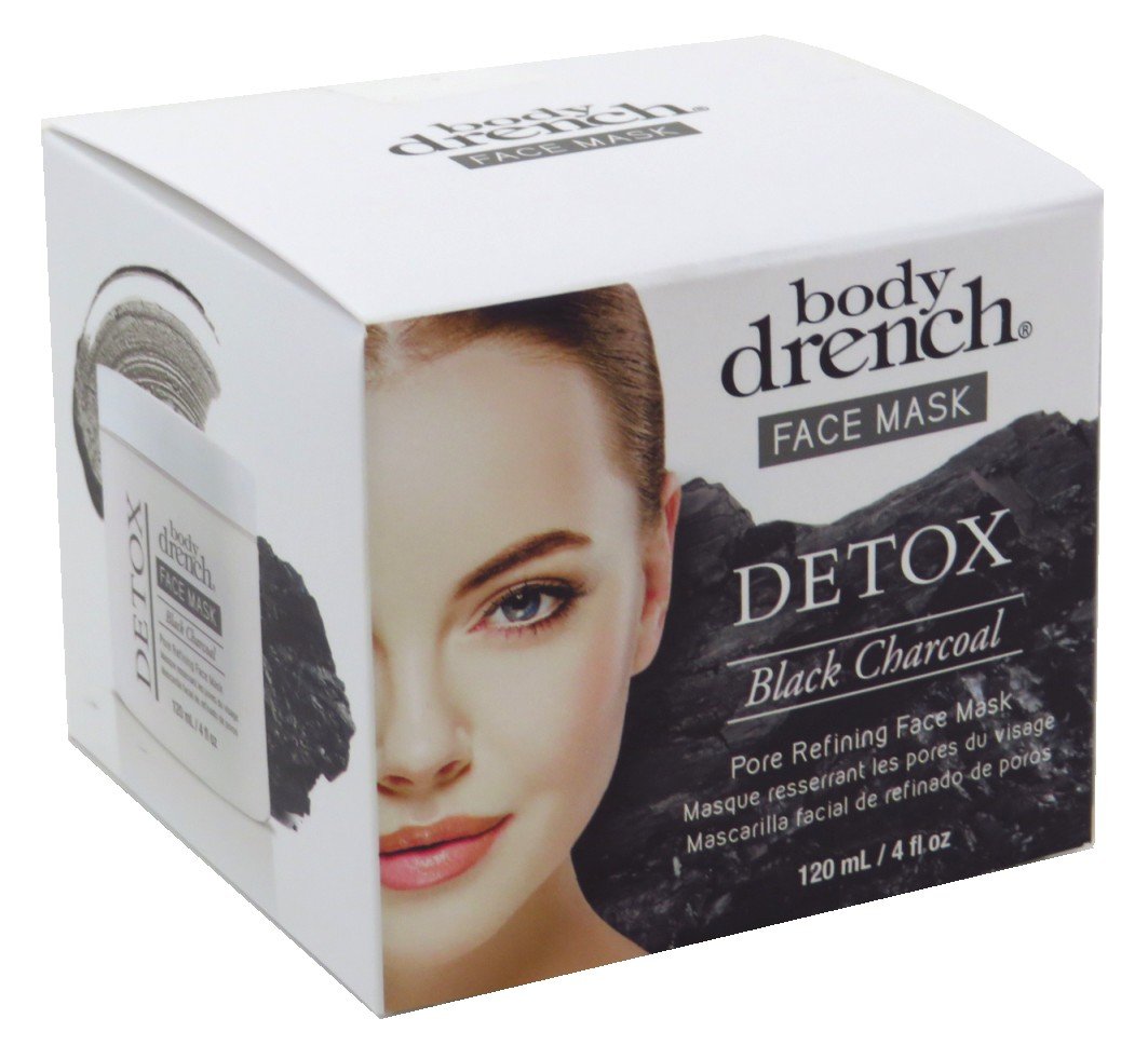 Body Drench Face Mask Detox Black Charcoal Jar 120 ml (4 oz)