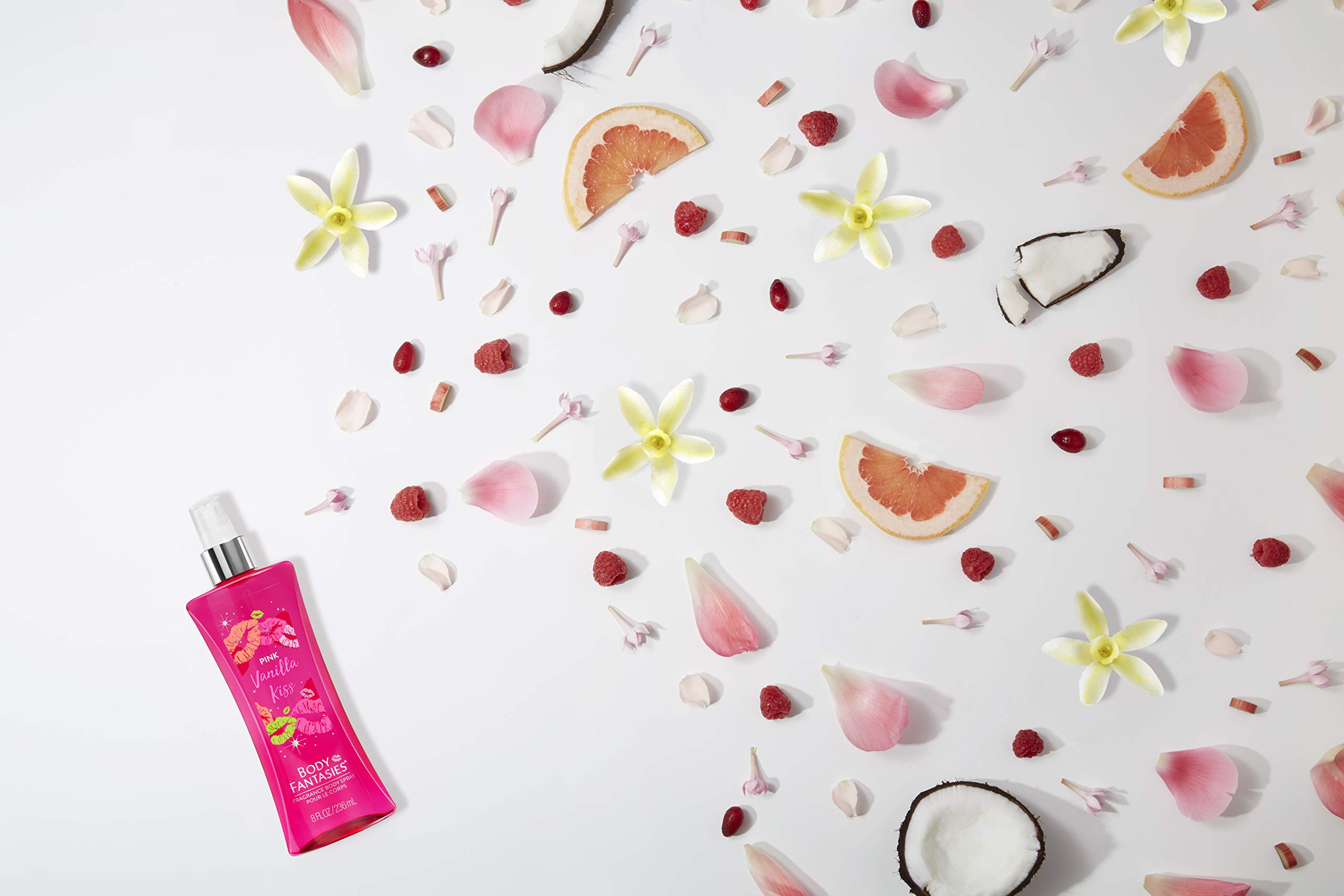 Body Fantasies Signature Body Pink Vanilla Kiss Fantasy 8 Fluid Ounce