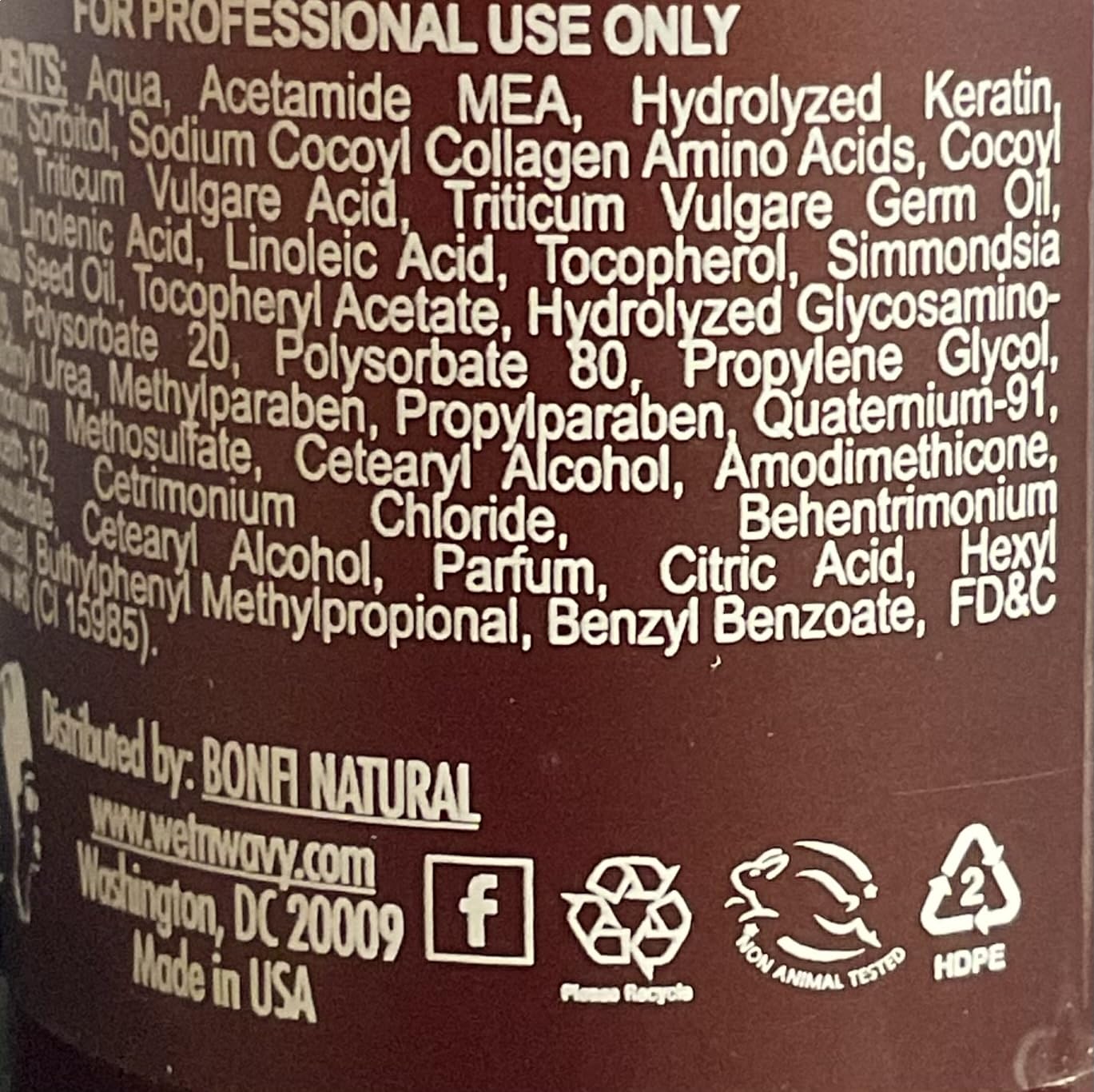 Leebeauty.com Bonfi Natural Oil Free Wig Shine Detangler and Cuticle Sealer - Thumbnail 2