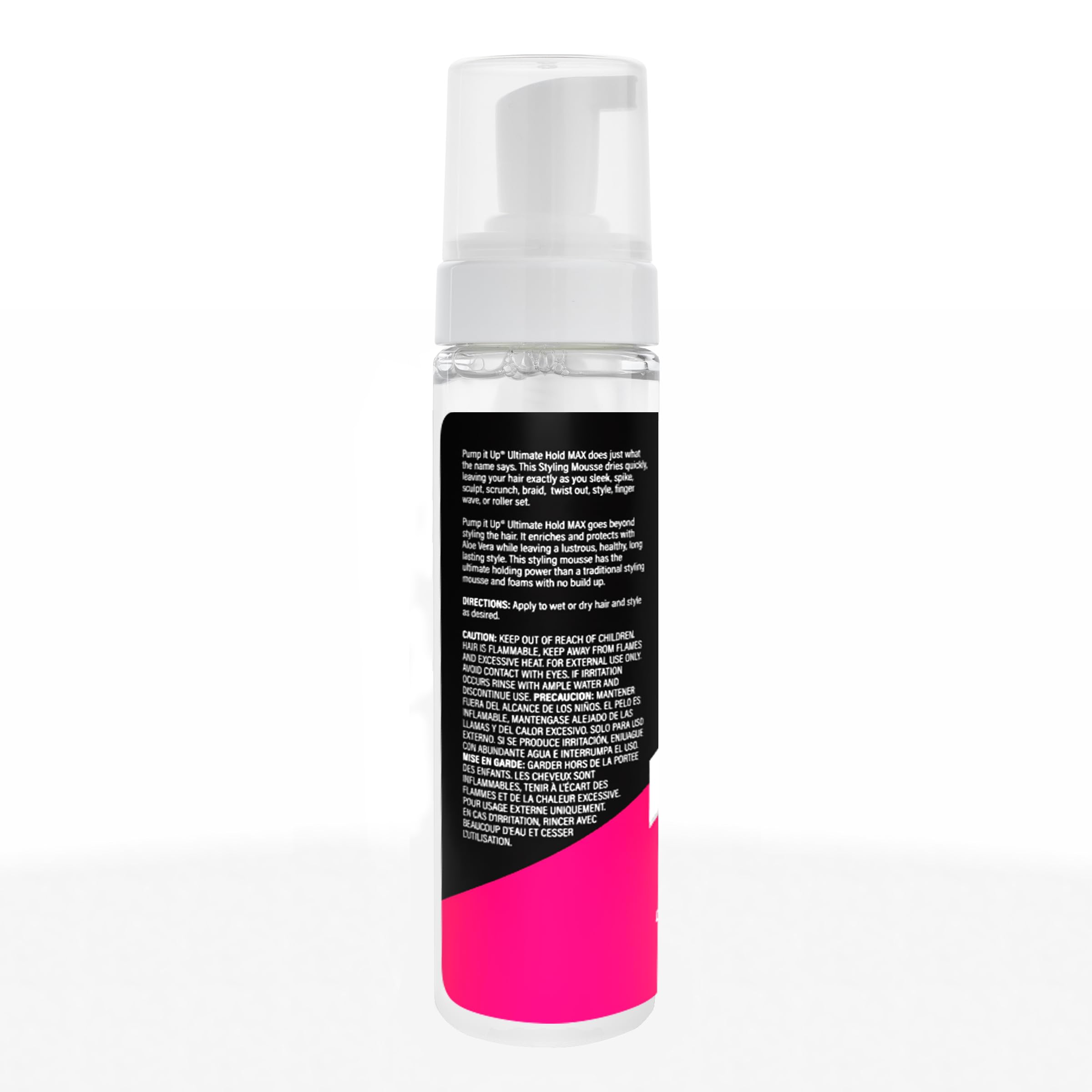 Bronner Bros Pump It Up! the Mousse Firm Hold Hair Styling Mousse No Crunch No - Thumbnail 3