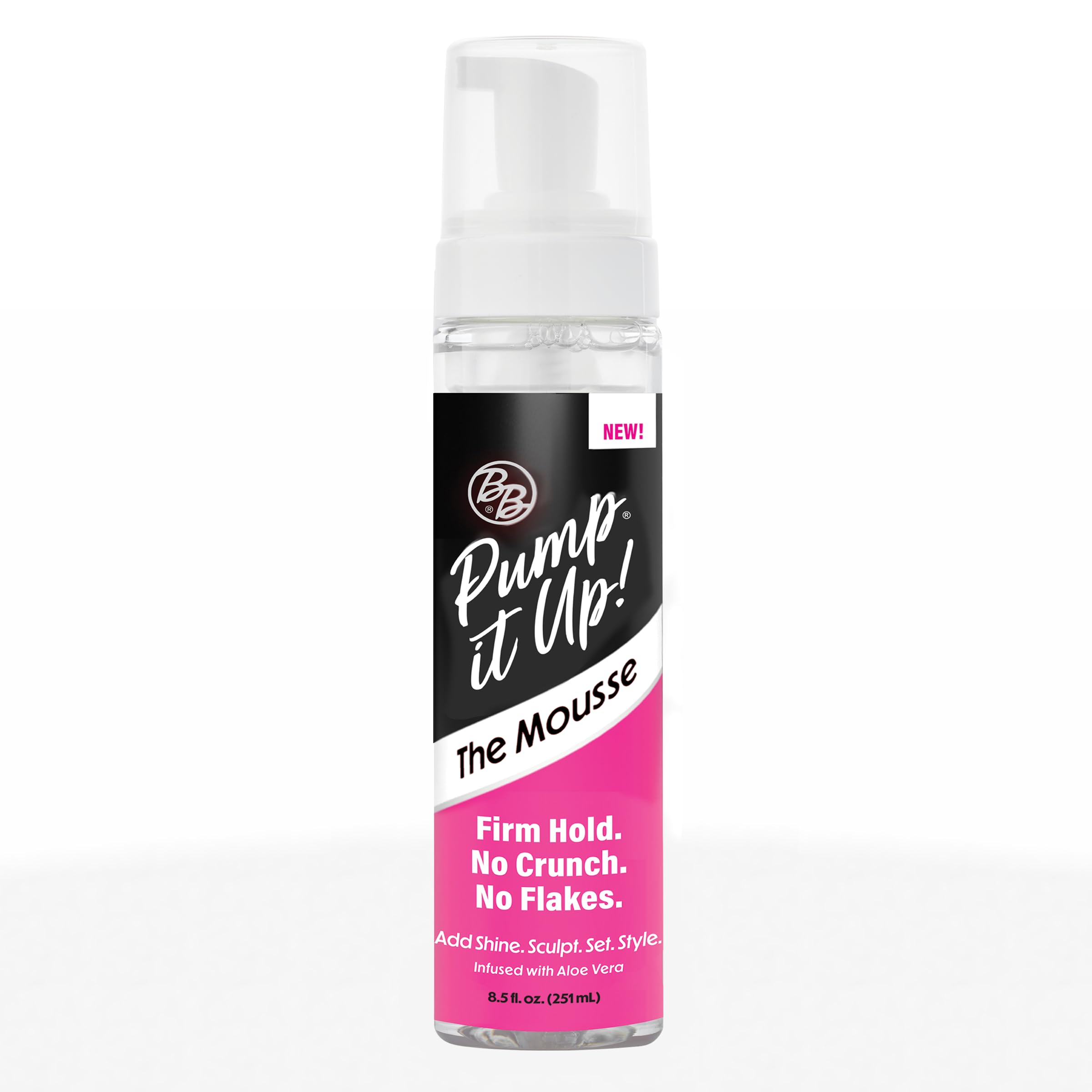 Bronner Bros Pump It Up! the Mousse Firm Hold Hair Styling Mousse No Crunch No