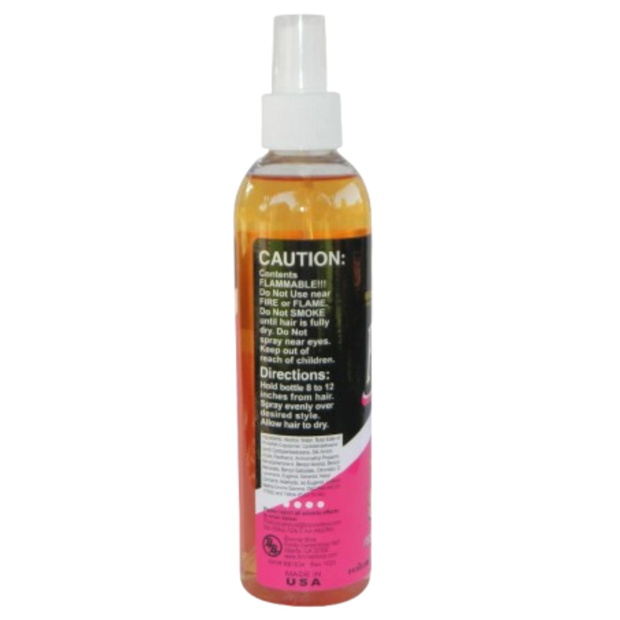 Bronner Bros Pump It Up Styling Spritz Gold 80% Fast Dry Hair Extra Hold With - Thumbnail 3