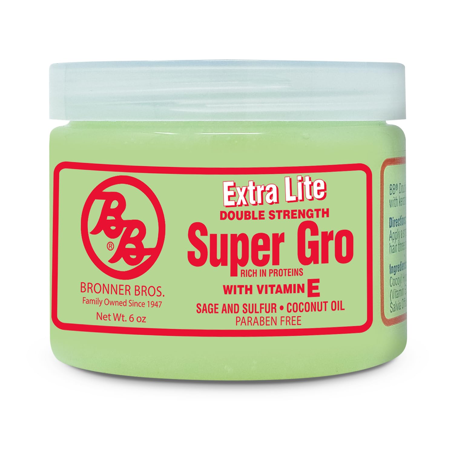 Bronner Brothers Super Gro Extra Lite Double Strength 6 oz
