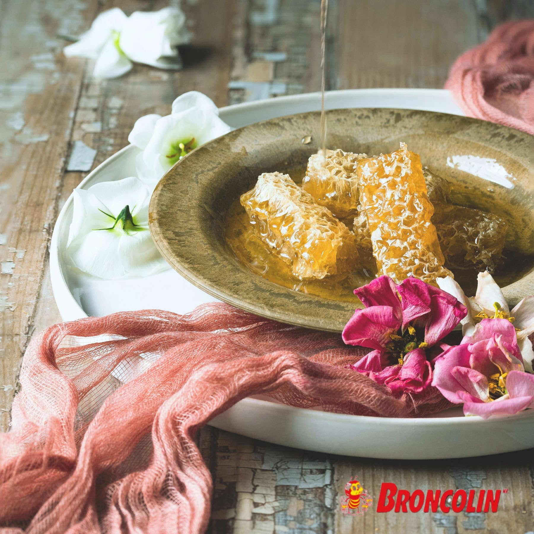 Broncolin Honey Syrup With Propolis Syrup With Natural Plant Extracts To - Thumbnail 3