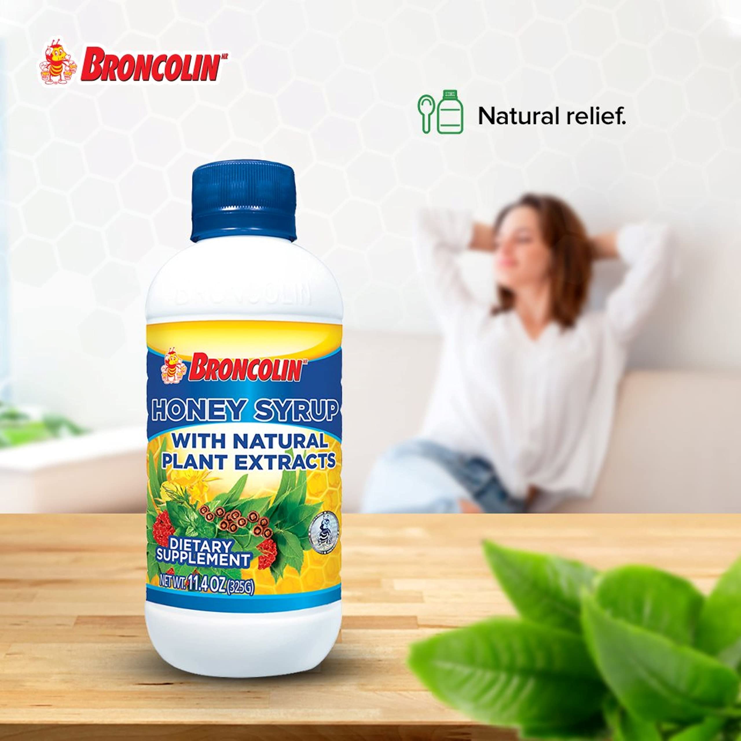 Broncolin Honey Syrup With Propolis Syrup With Natural Plant Extracts To