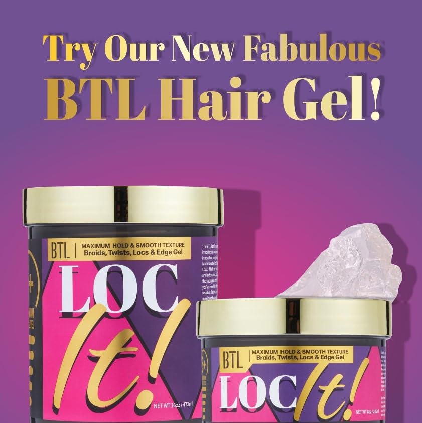 Btl Loc It! Multi Use Hair Styling Gel Strong Hold Shine Enhancing Residue Free - Thumbnail 3
