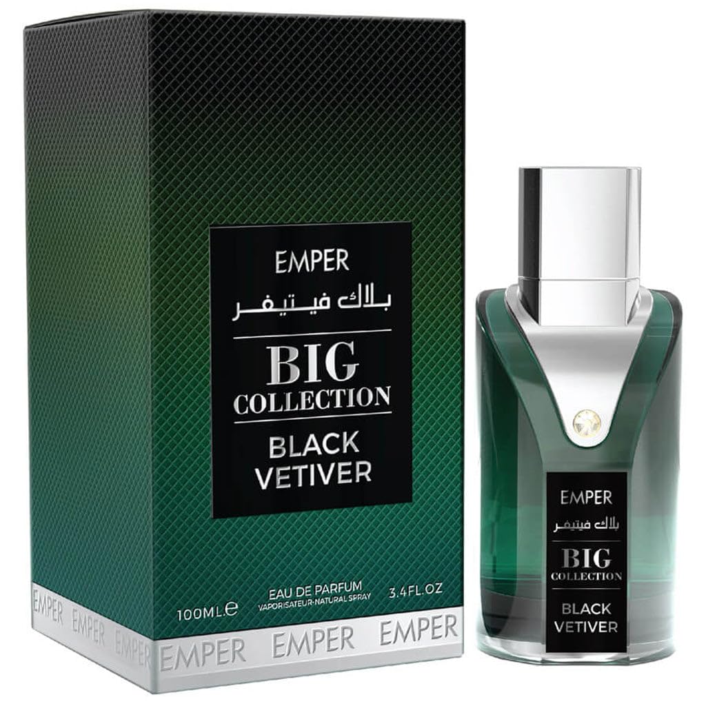 Emper Black Vetiver Big Collection 3.4floz/ EDP 100 ml