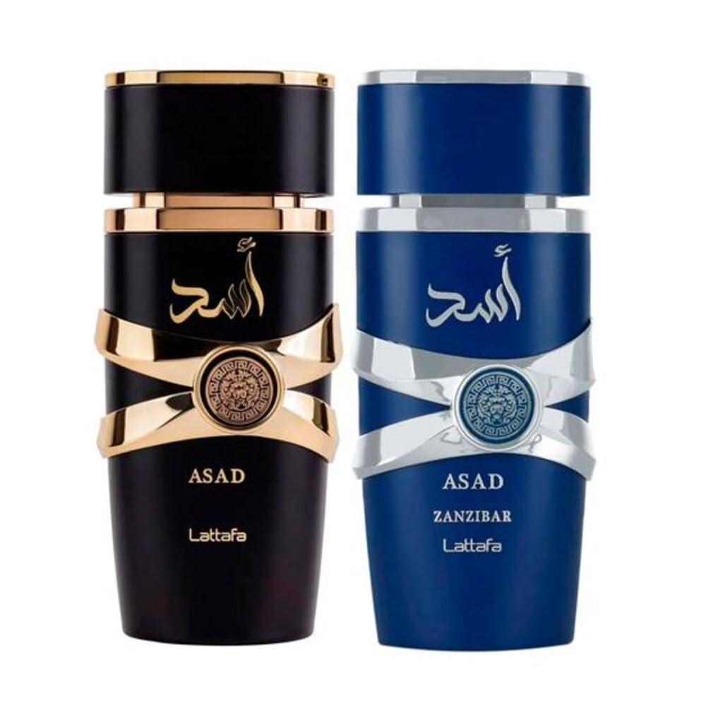 Lattafa Asad 3.4 U + 3.4 Asad Zanzibar 5th Anniversary United Arab Emir. Set