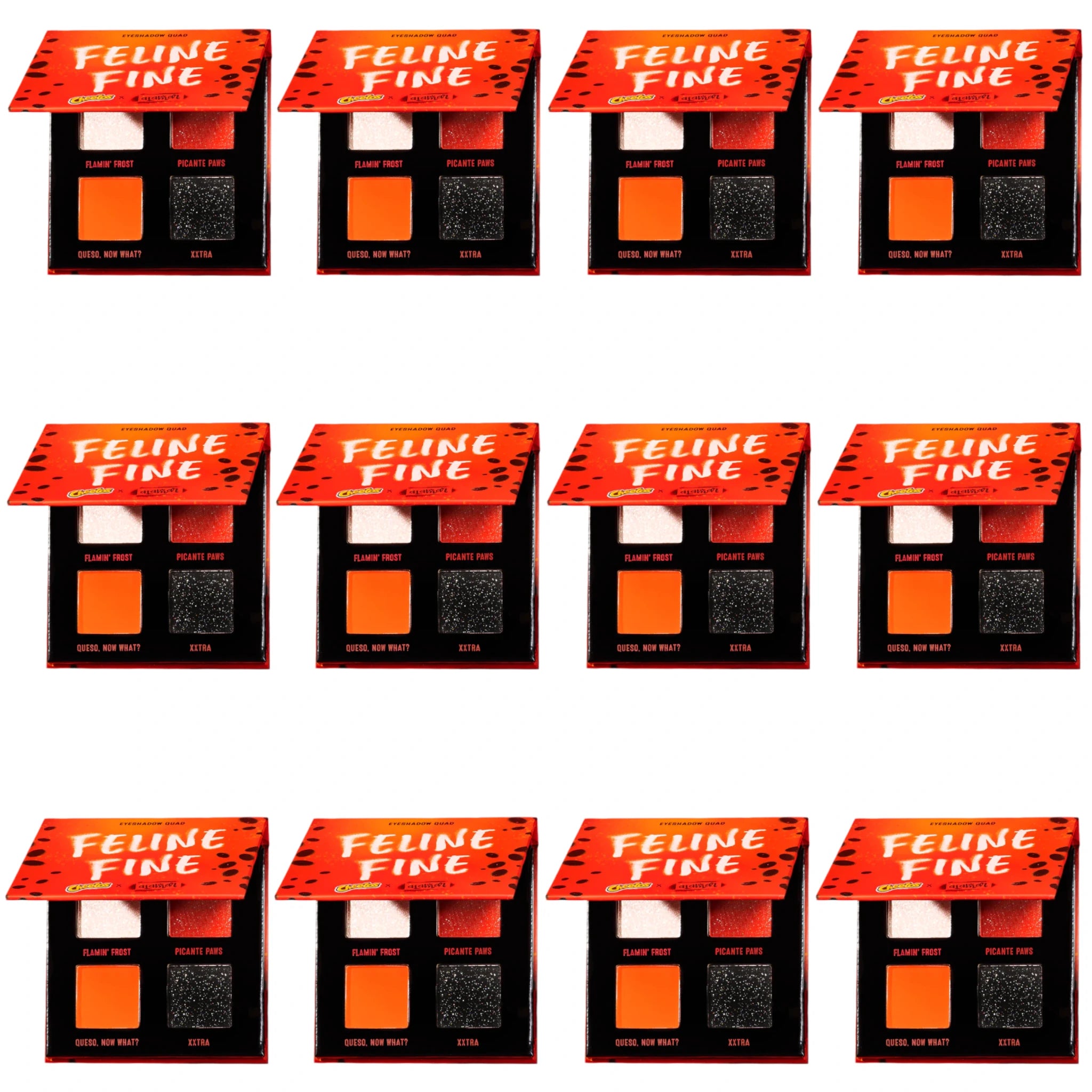(12-pack) Alamar X Cheetos Eyeshadow Palette Quad
