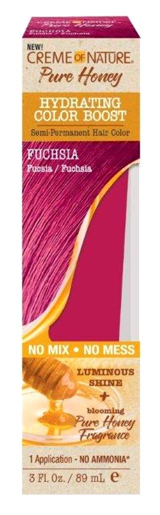 Creme of Nature Pure Honey Hydrating Color Boost Fuchsia 3 Fl Oz