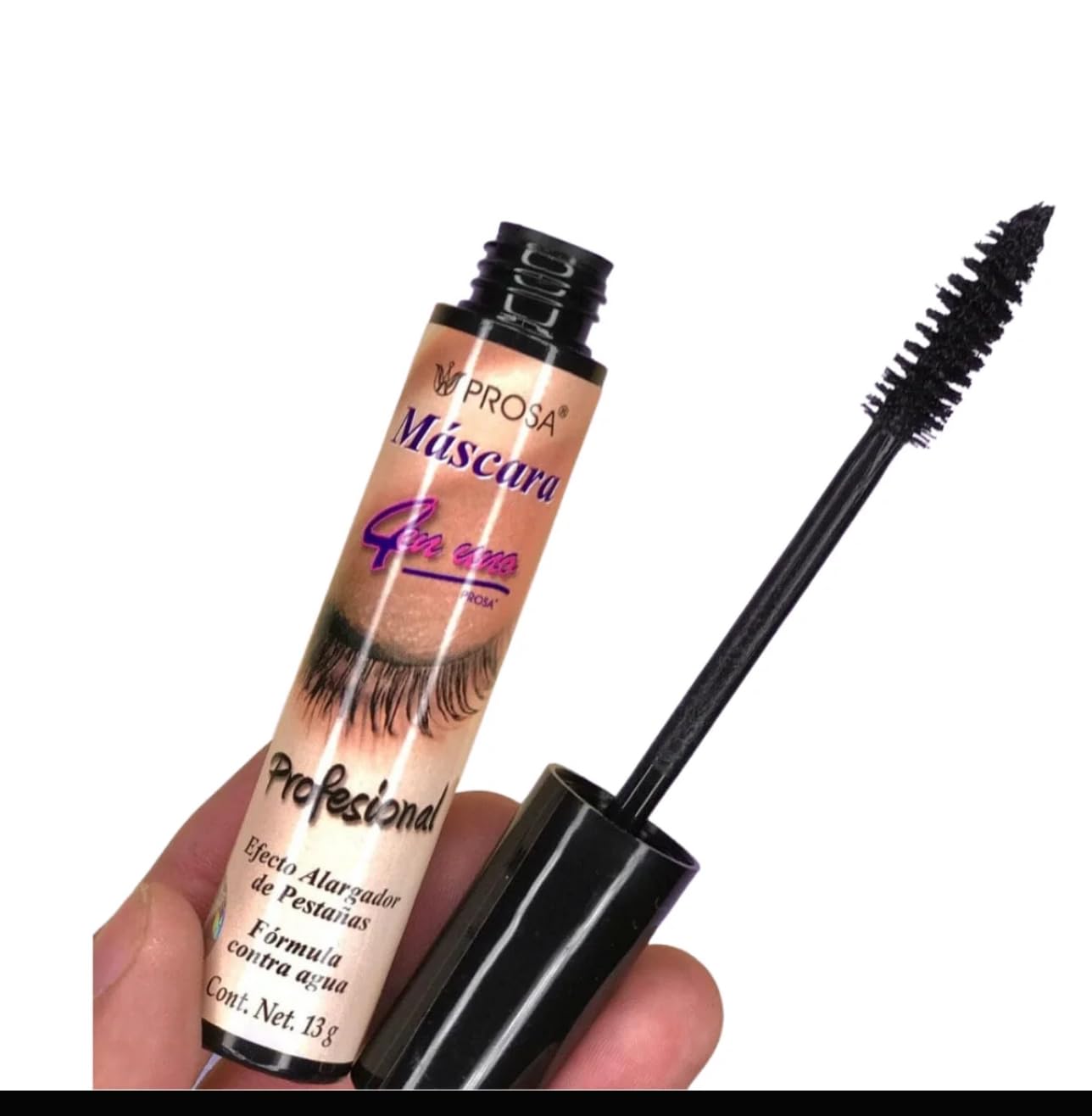 (10-pack) Prosa Maxi Volume Silicone Brush Black 4 in 1 Professional Mascara