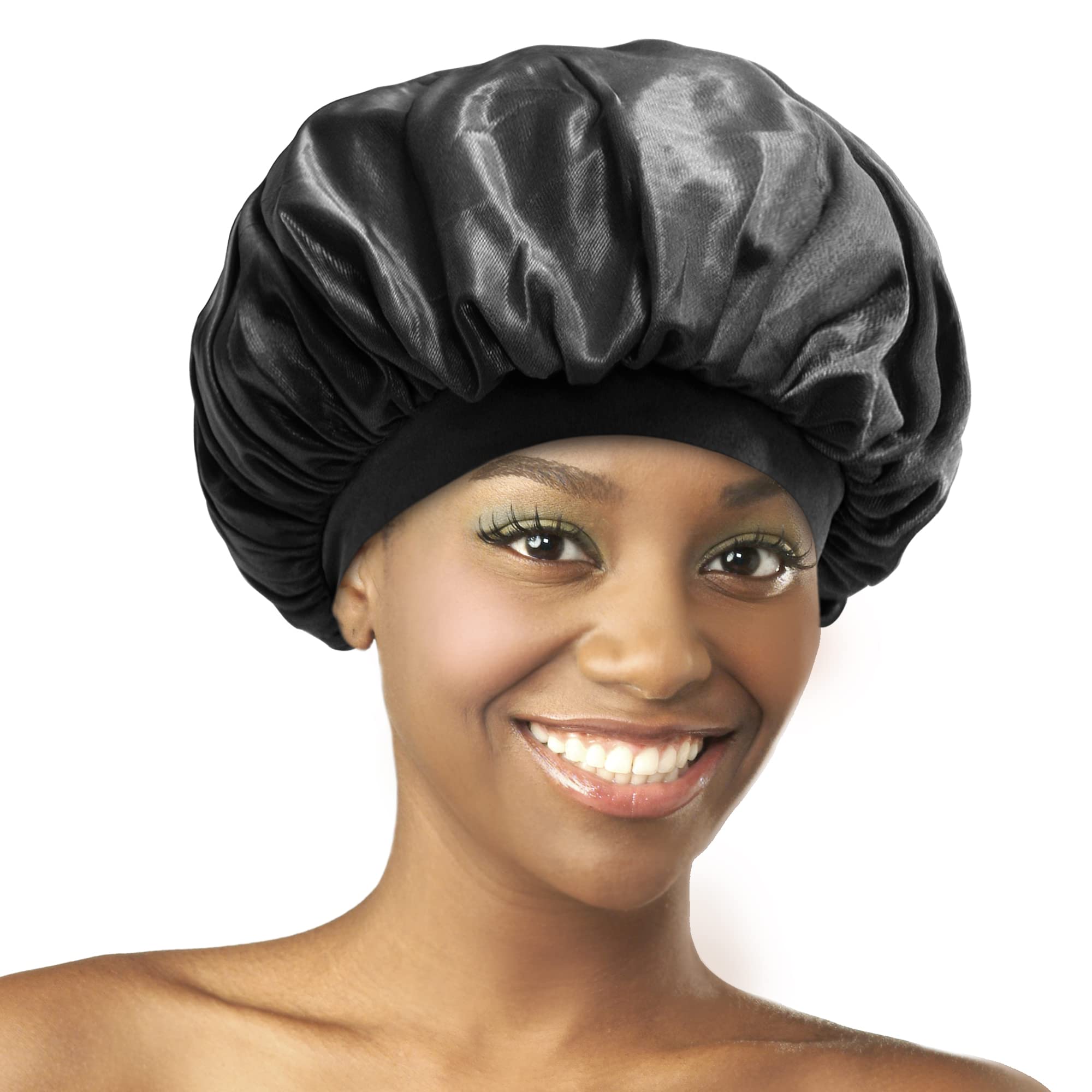 Donna Collection Olive Oil Vitamin E Treated Sleep Cap Bonnet