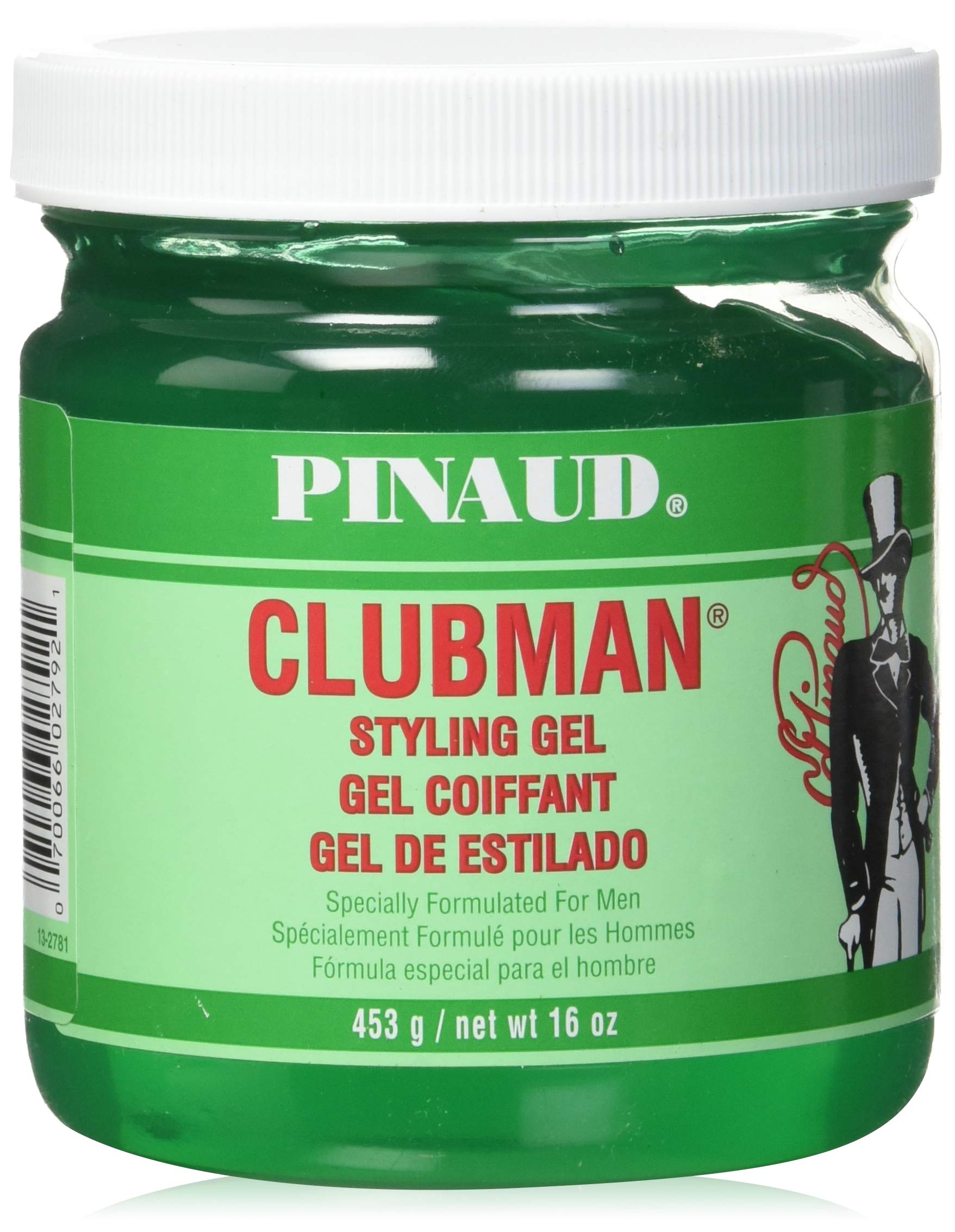 Clubman Pinaud Hair Styling Gel Regular Hold High Shine Hair Gel Alcohol Free