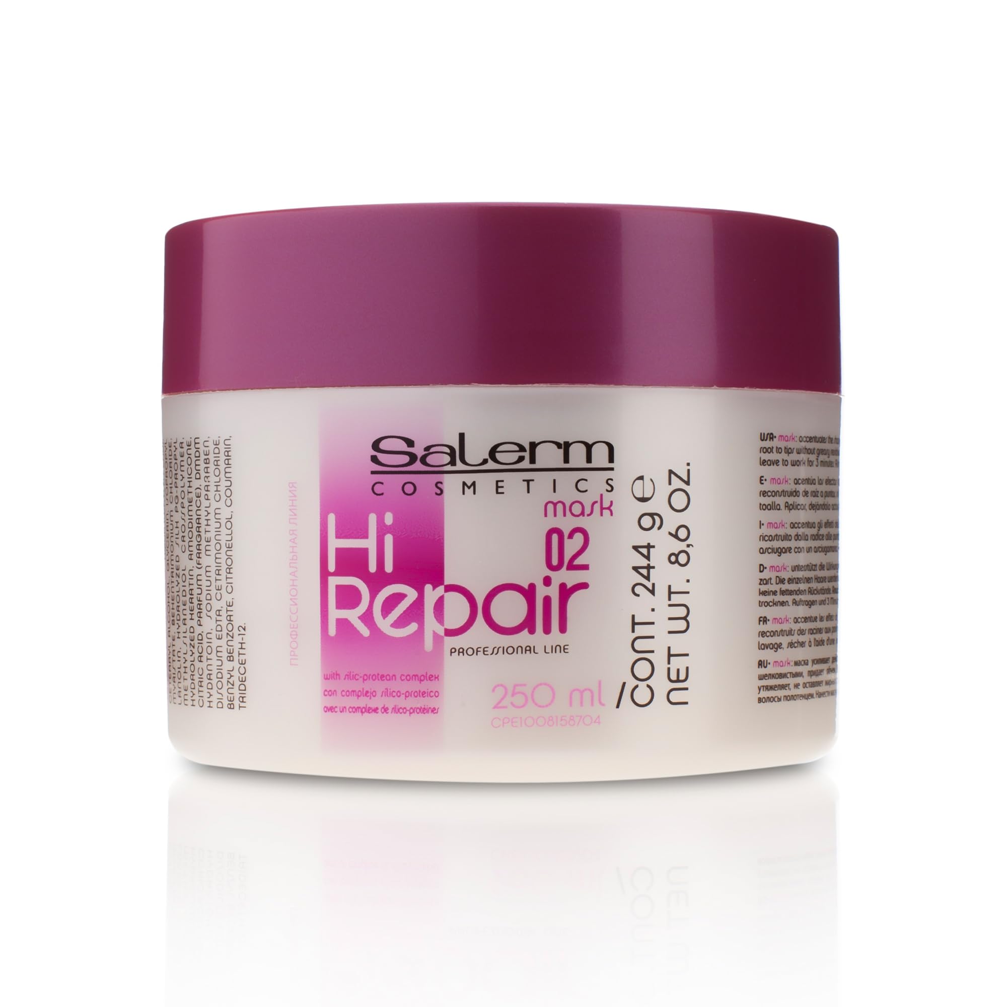 Salerm Hi Repair Mask With Silic Protein Complex 02 8.6 oz