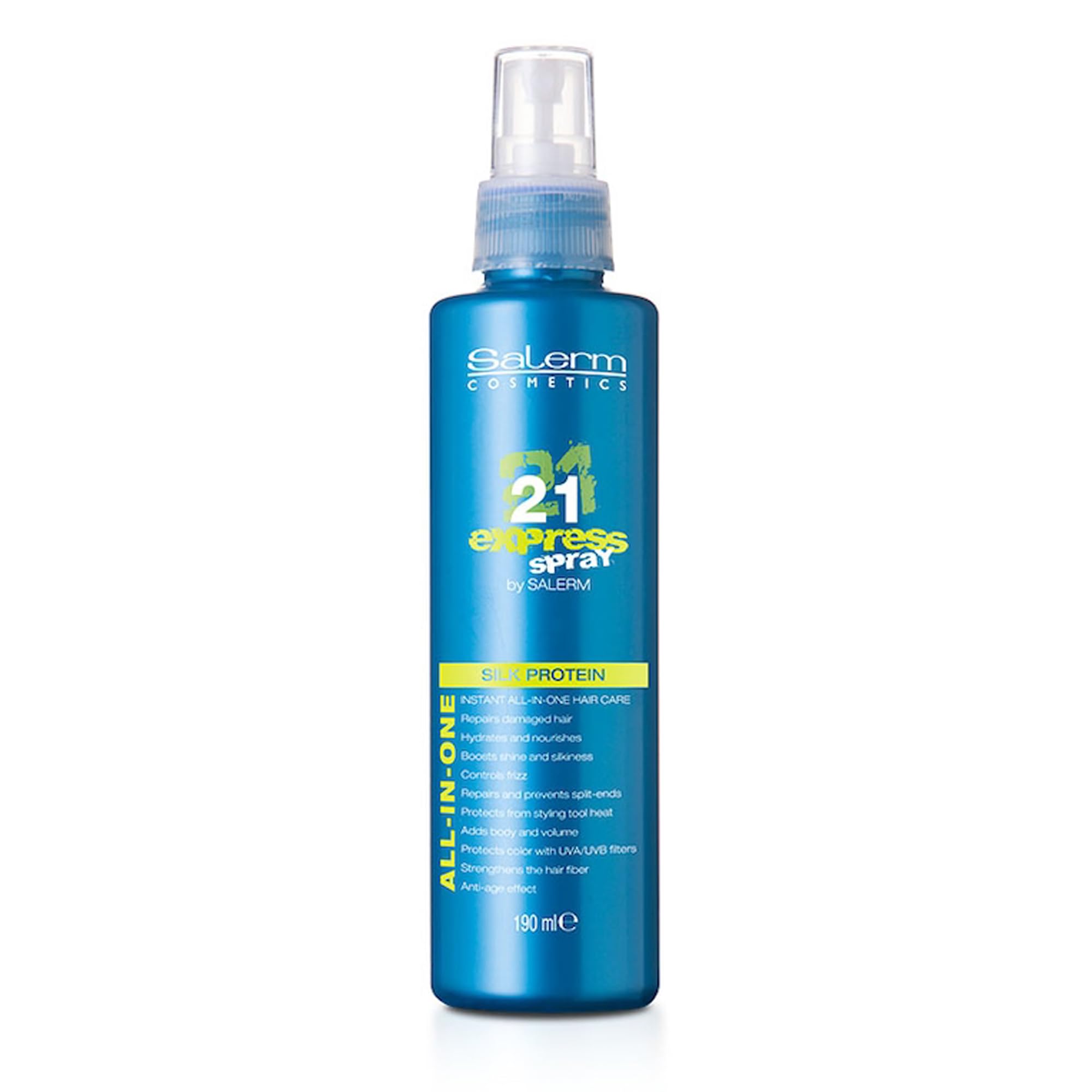 Salerm Leave In Mask 21 Express With Silk Protein Repairs Damaged Hair Hydrates