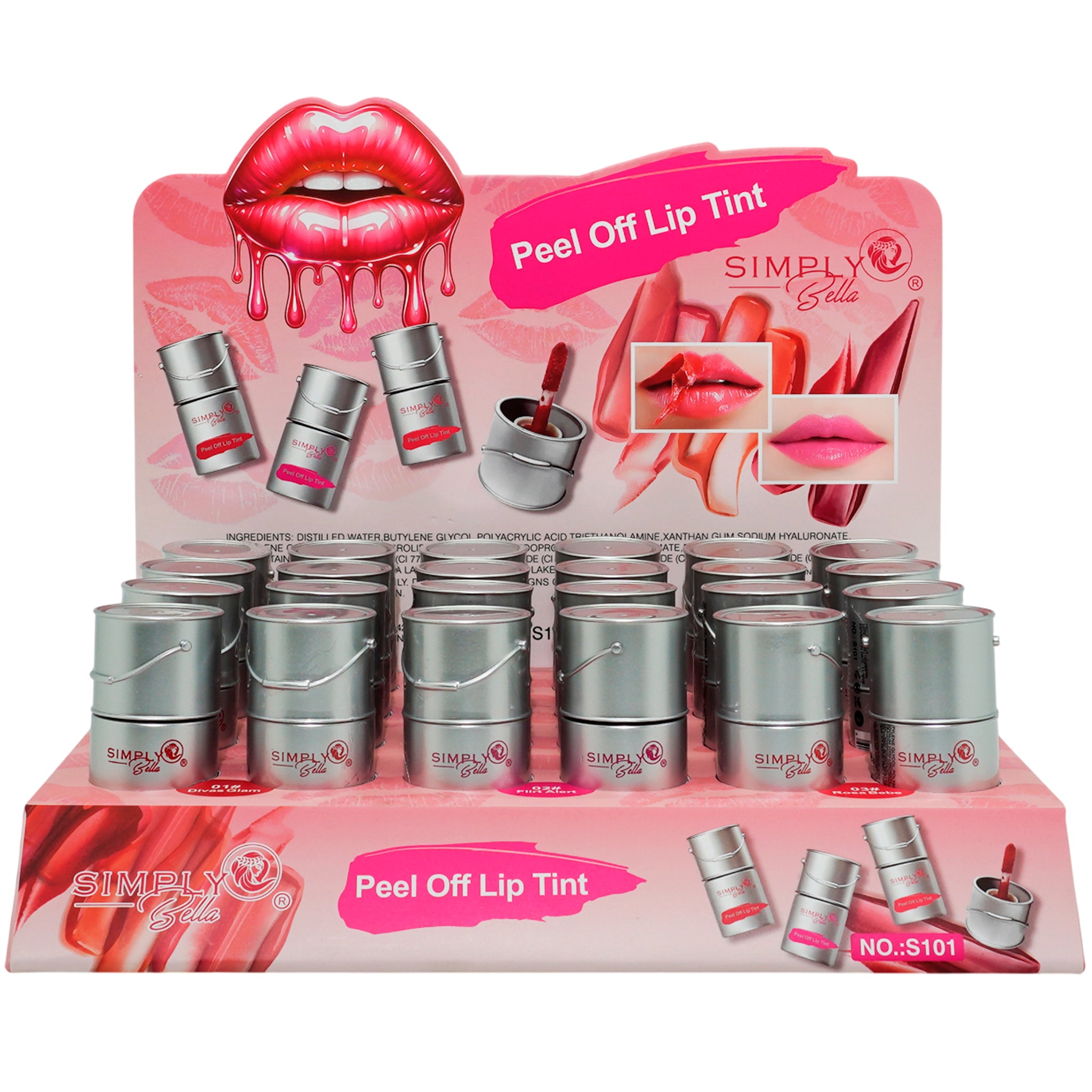 (24-pack) Simply Bella Peel Off Lip Tint