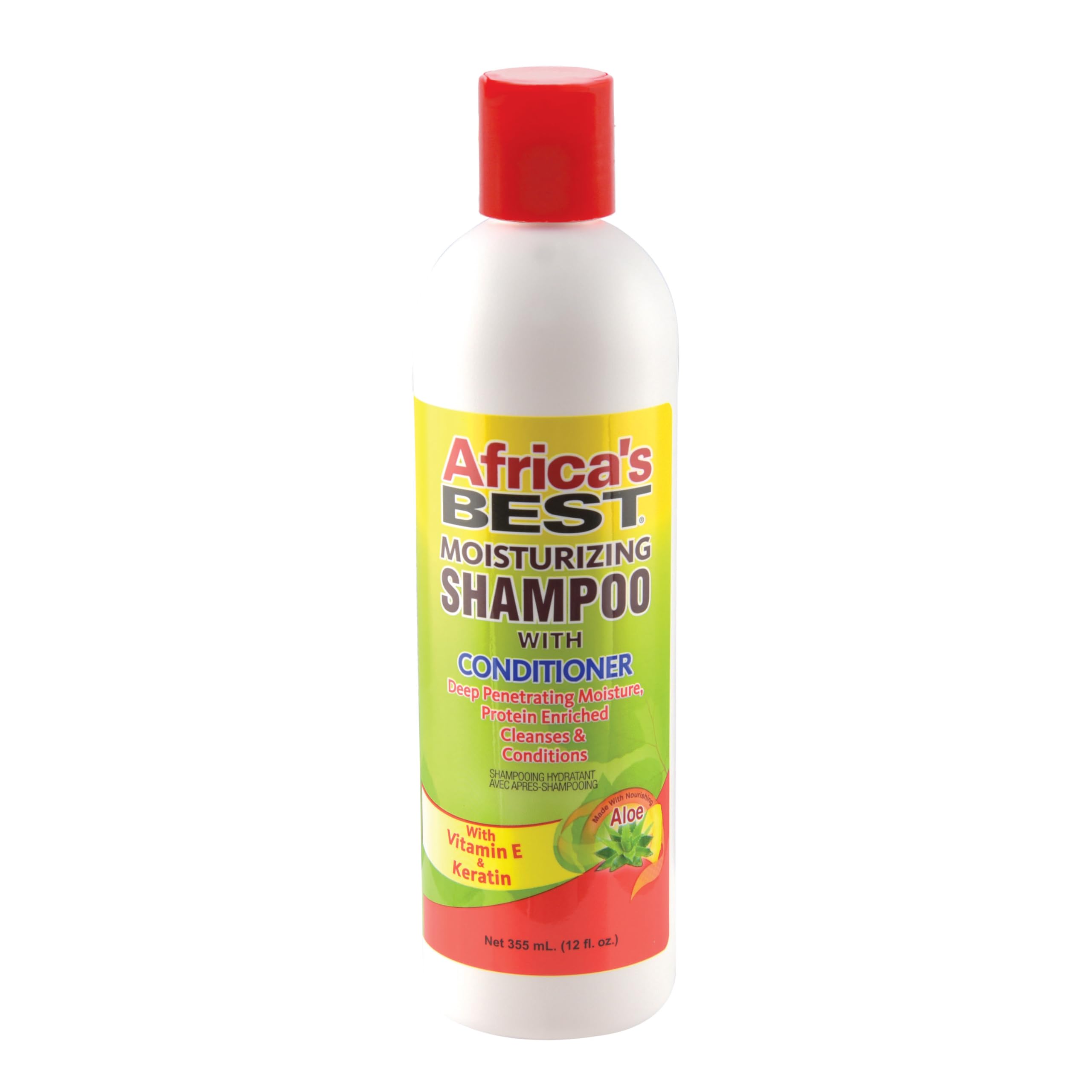 Africa's Best Moisturizing Shampoo With Conditioner Green 1 108 12 1200 12 oz