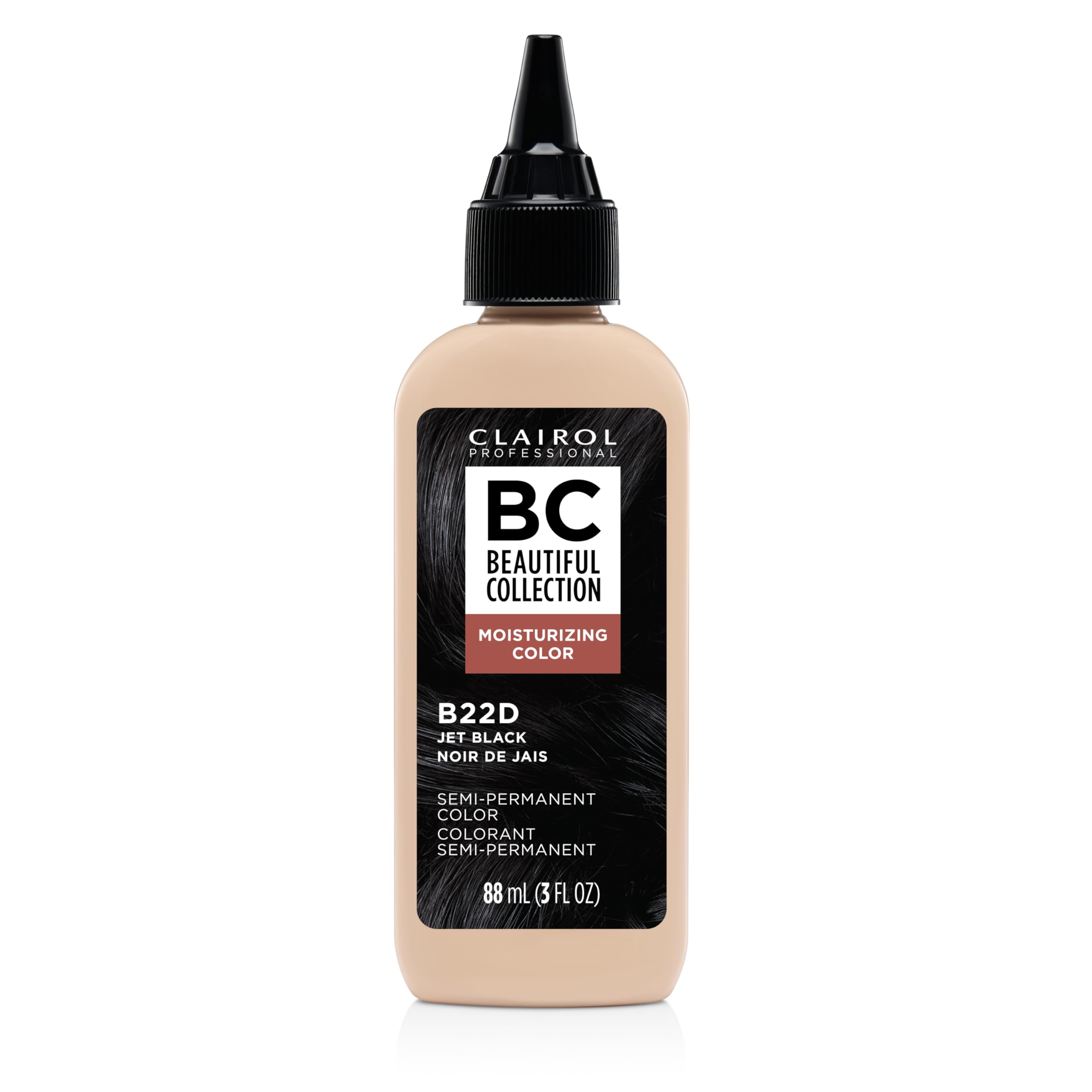 Clairol Professional Beautiful Collection Hair Color 22d Jet Black . Packaging