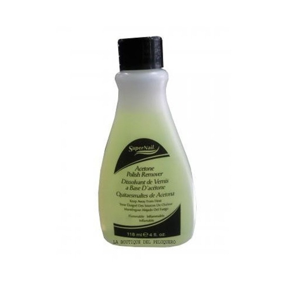 Super Nail Acetone Polish Remover Yellow 4 Fl Oz