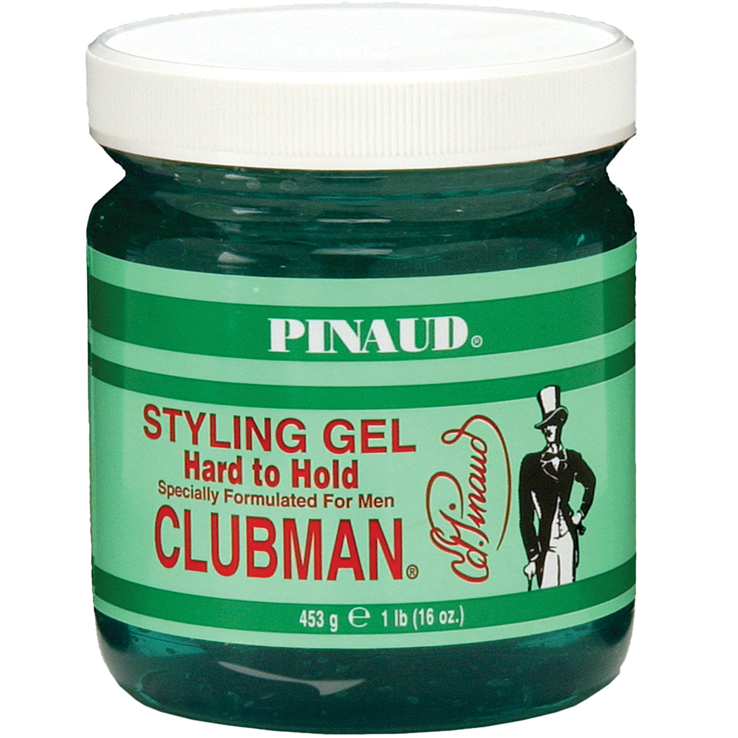 Clubman Pinaud Hair Styling Gel Hard To Hold High Shine Hair Gel Alcohol Free